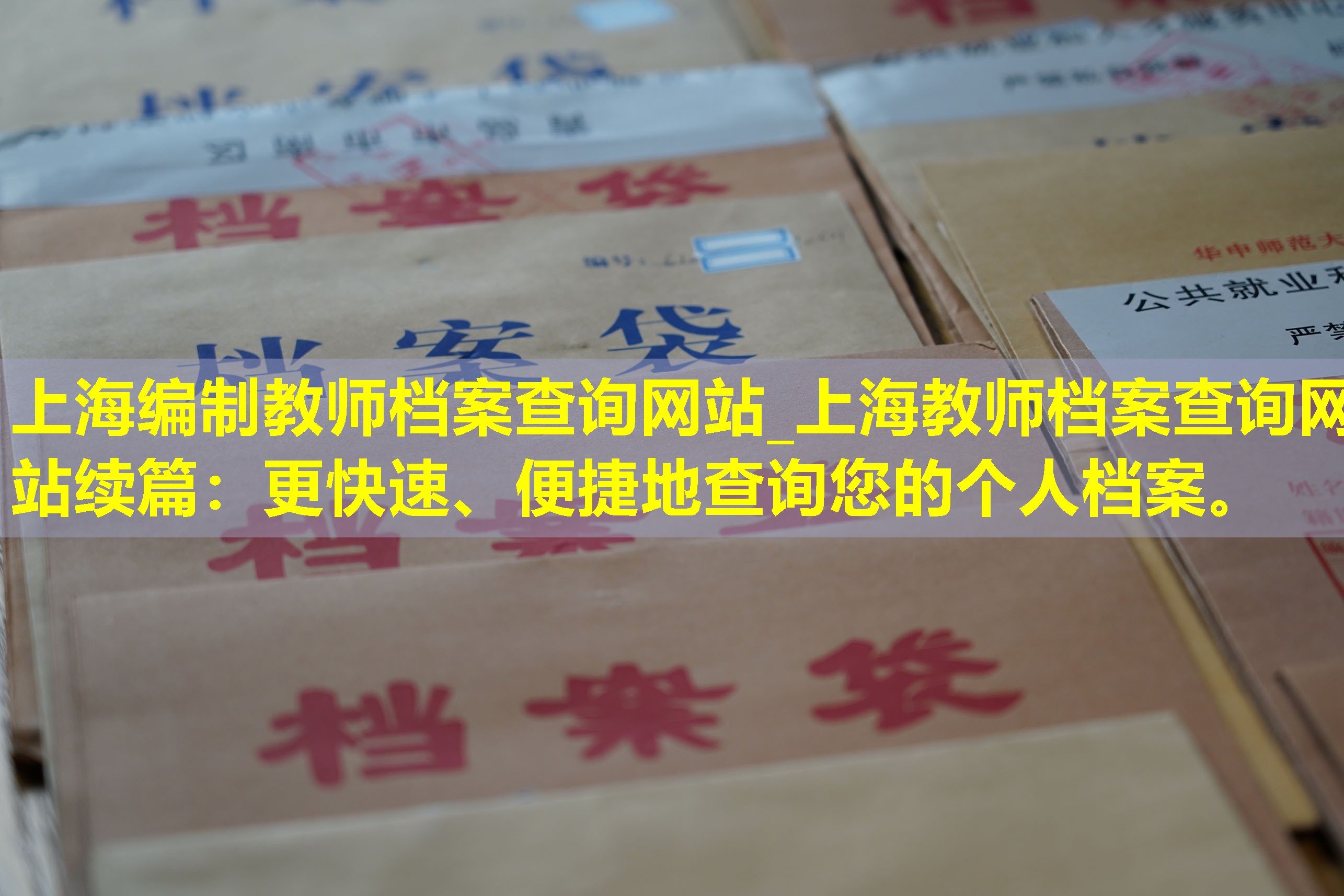 上海编制教师档案查询网站_上海教师档案查询网站续篇：更快速、便捷地查询您的个人档案。