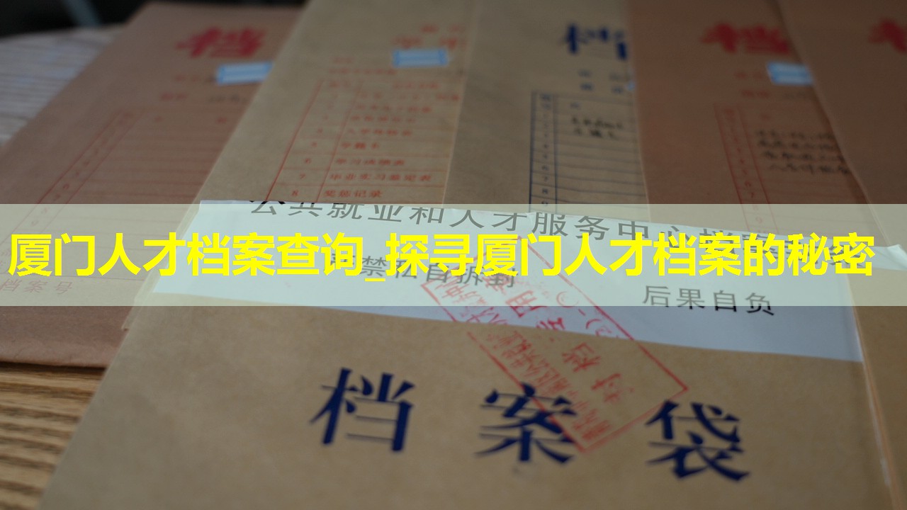 厦门人才档案查询_探寻厦门人才档案的秘密