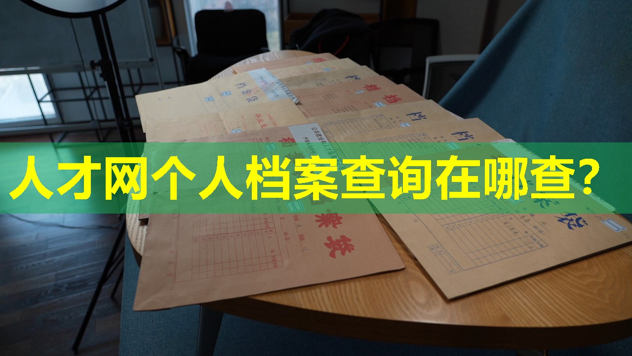 人才网个人档案查询在哪查？