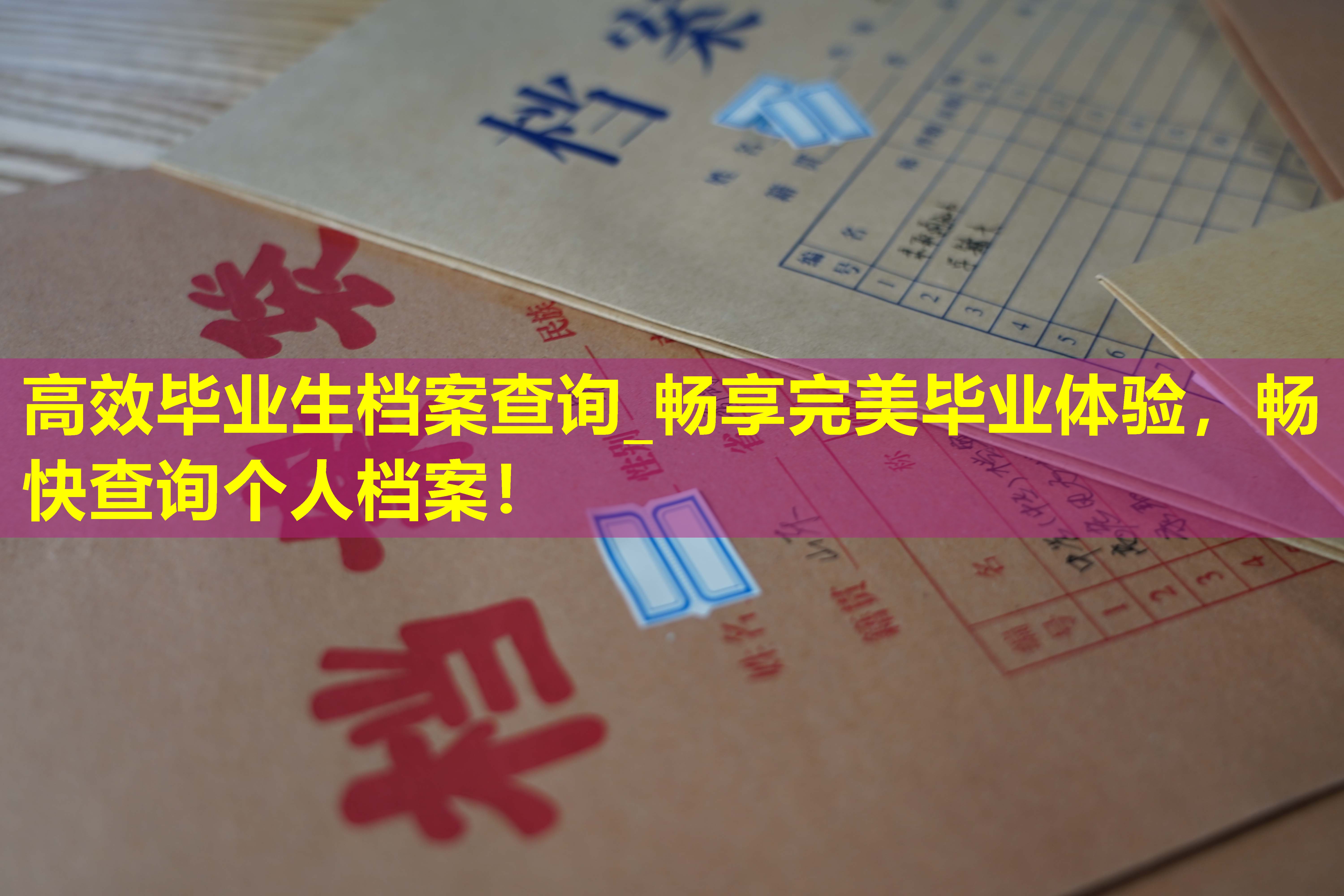 高效毕业生档案查询_畅享完美毕业体验，畅快查询个人档案！