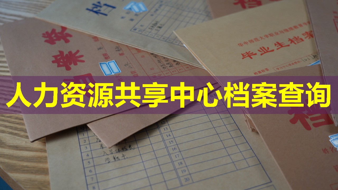 人力资源共享中心档案查询