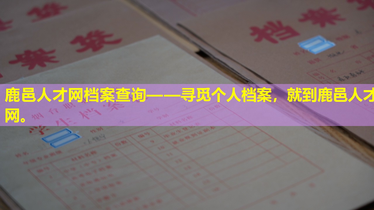 鹿邑人才网档案查询——寻觅个人档案，就到鹿邑人才网。