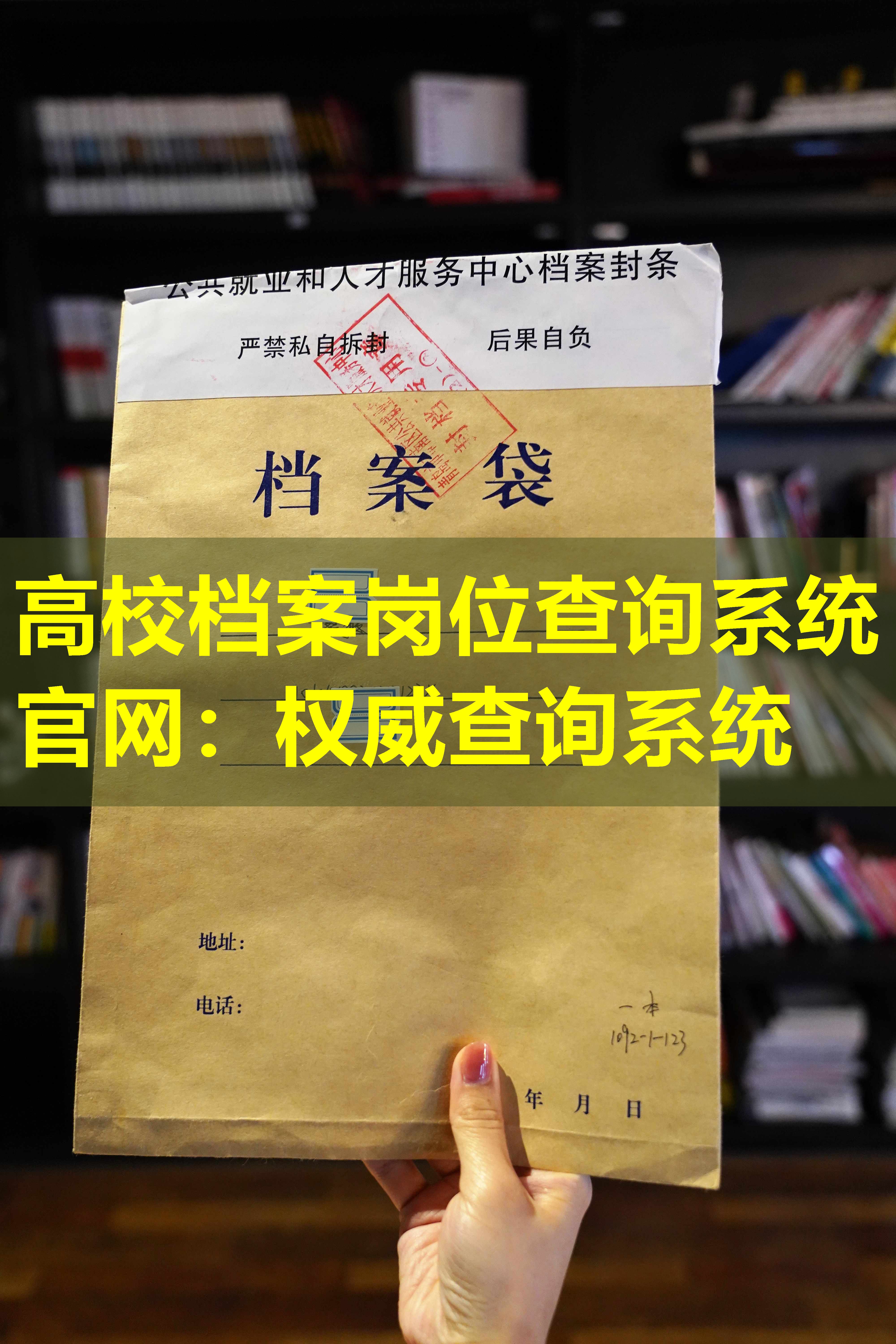 高校档案岗位查询系统官网：权威查询系统