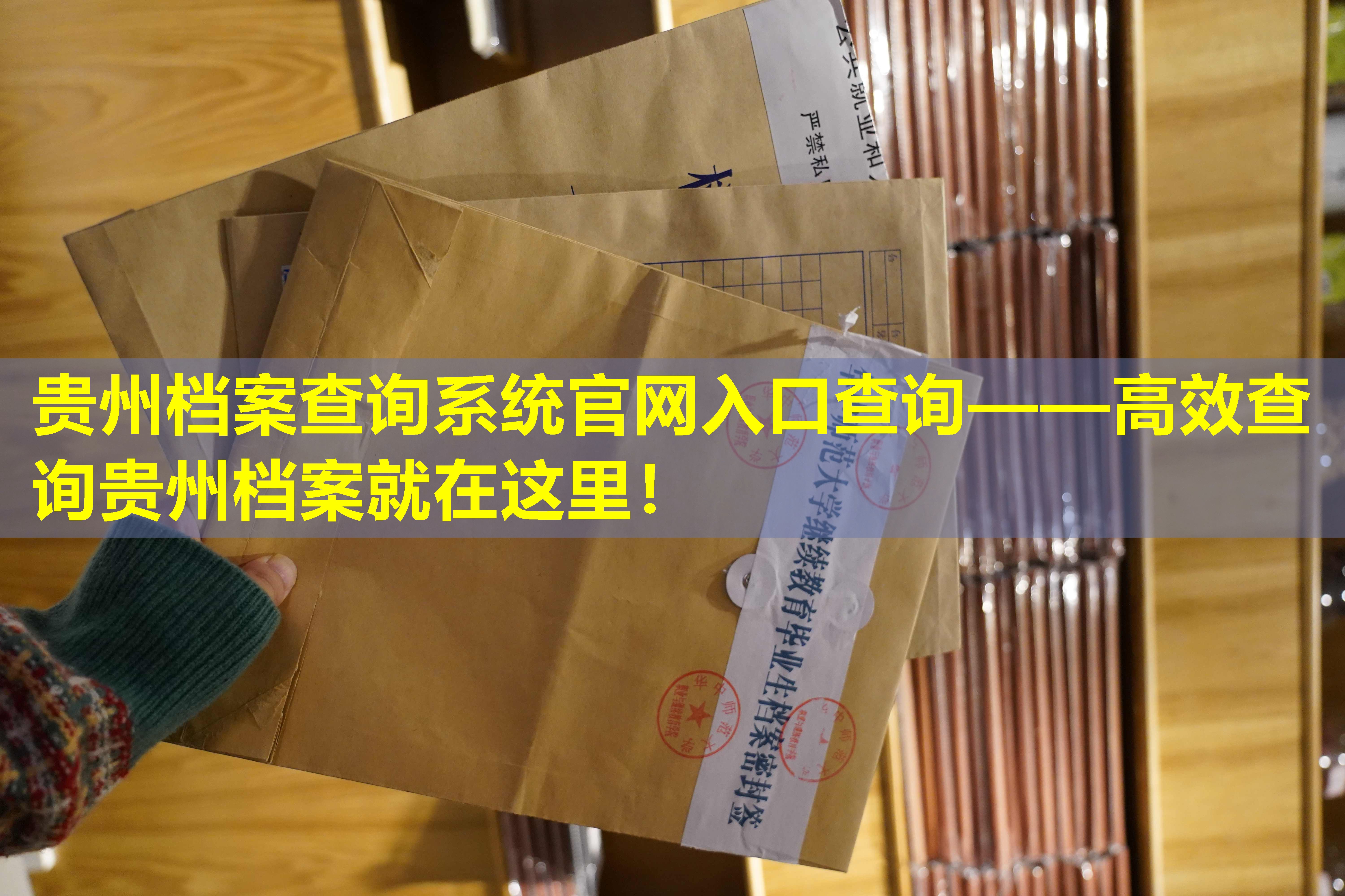 贵州档案查询系统官网入口查询——高效查询贵州档案就在这里！