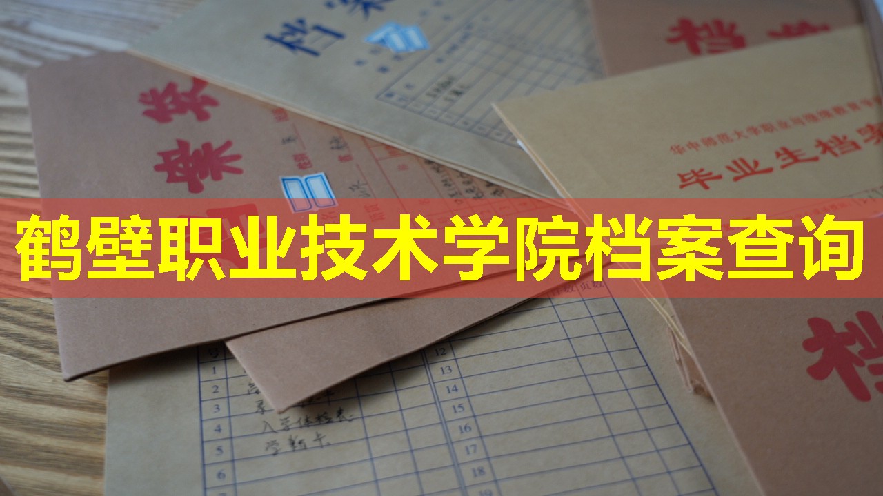 鹤壁职业技术学院档案查询