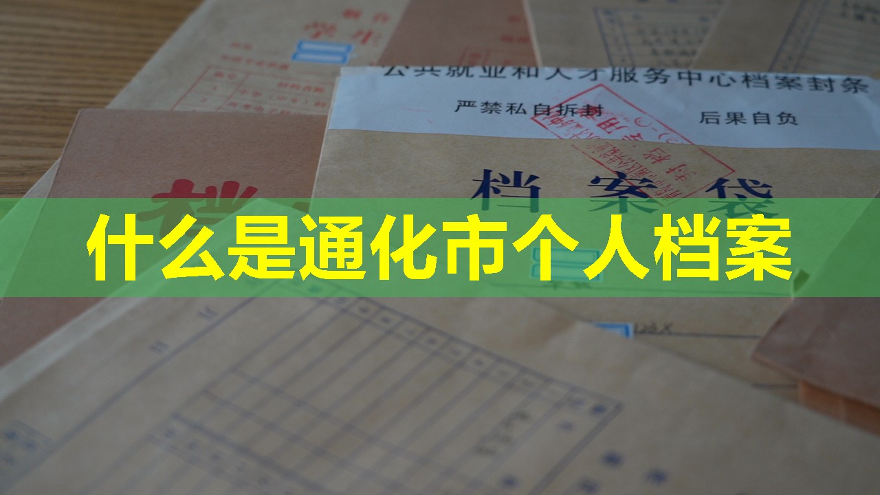 什么是通化市个人档案