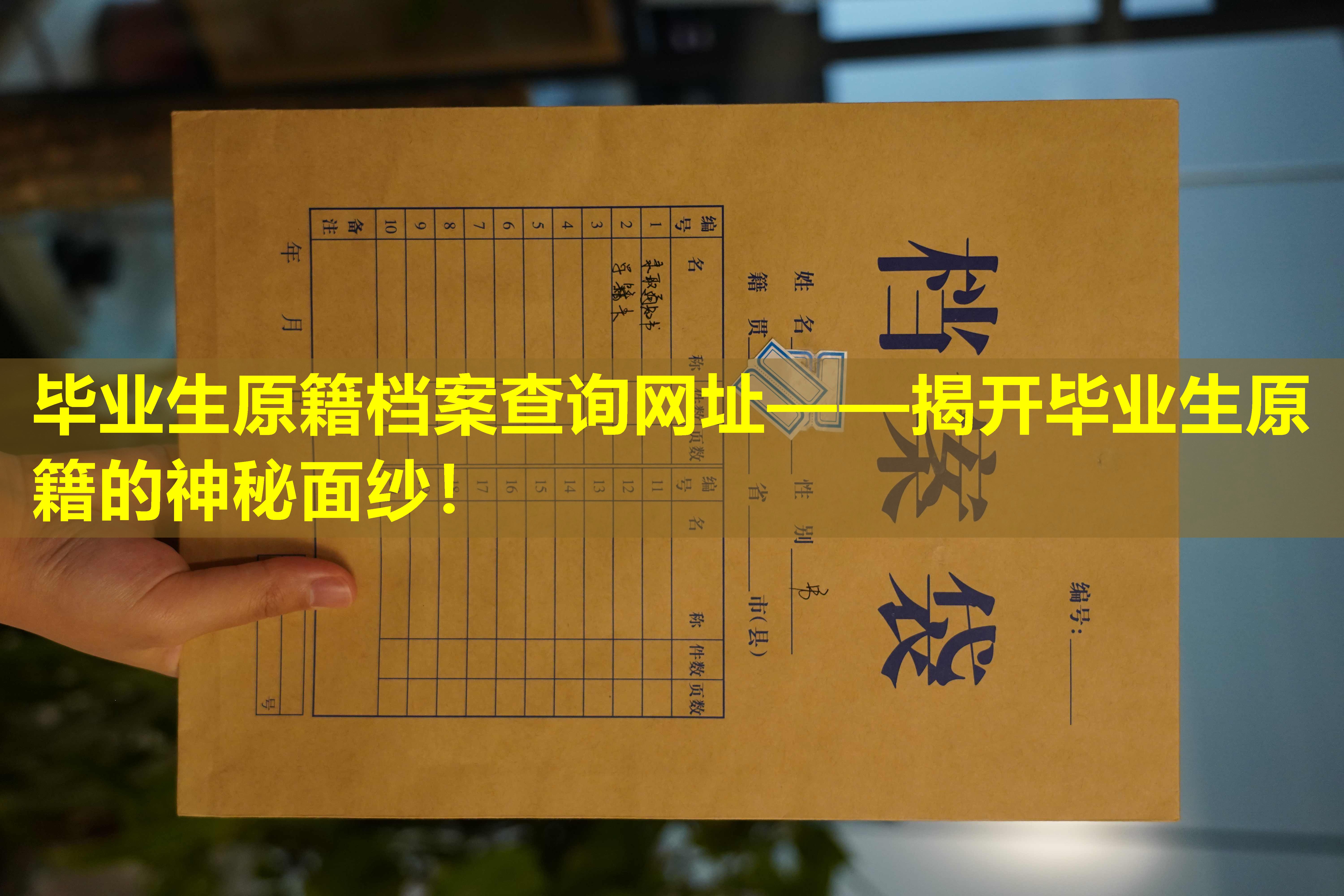 毕业生原籍档案查询网址——揭开毕业生原籍的神秘面纱！