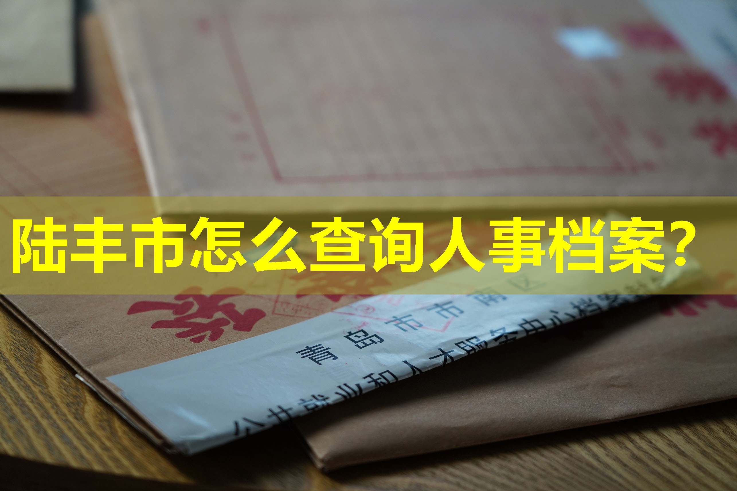 陆丰市怎么查询人事档案？