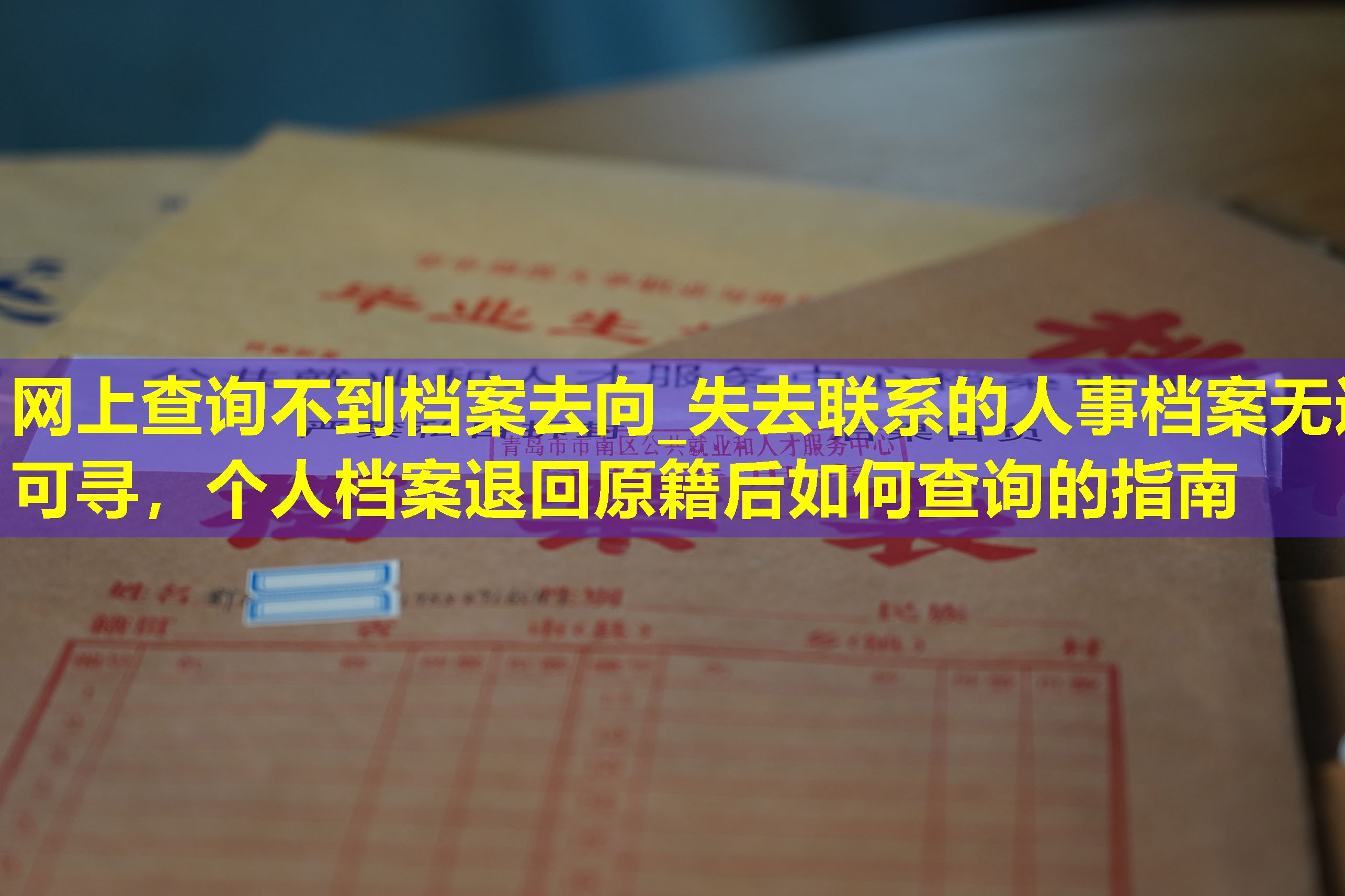 网上查询不到档案去向_失去联系的人事档案无迹可寻，个人档案退回原籍后如何查询的指南