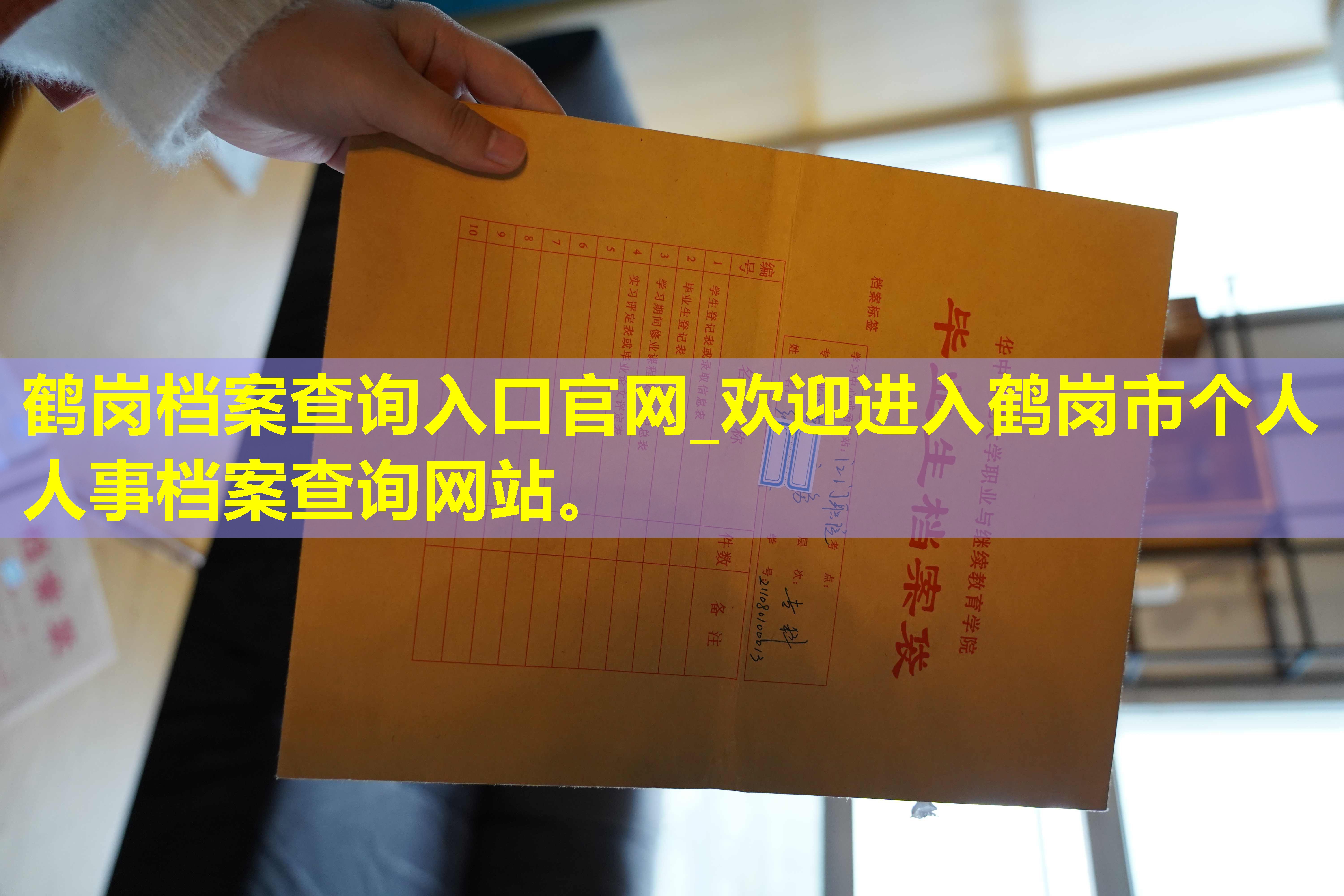 鹤岗档案查询入口官网_欢迎进入鹤岗市个人人事档案查询网站。