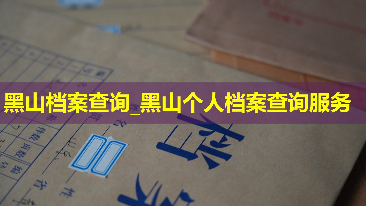 黑山档案查询_黑山个人档案查询服务