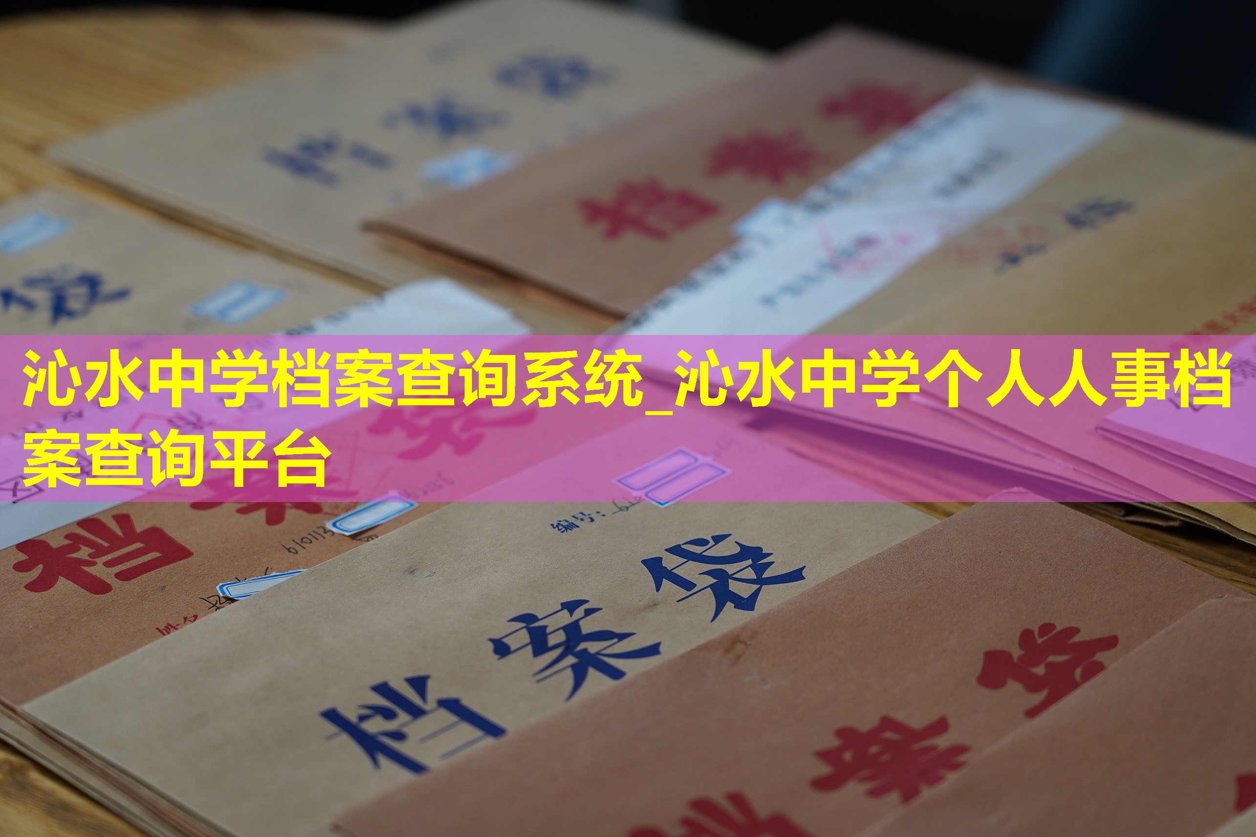 沁水中学档案查询系统_沁水中学个人人事档案查询平台