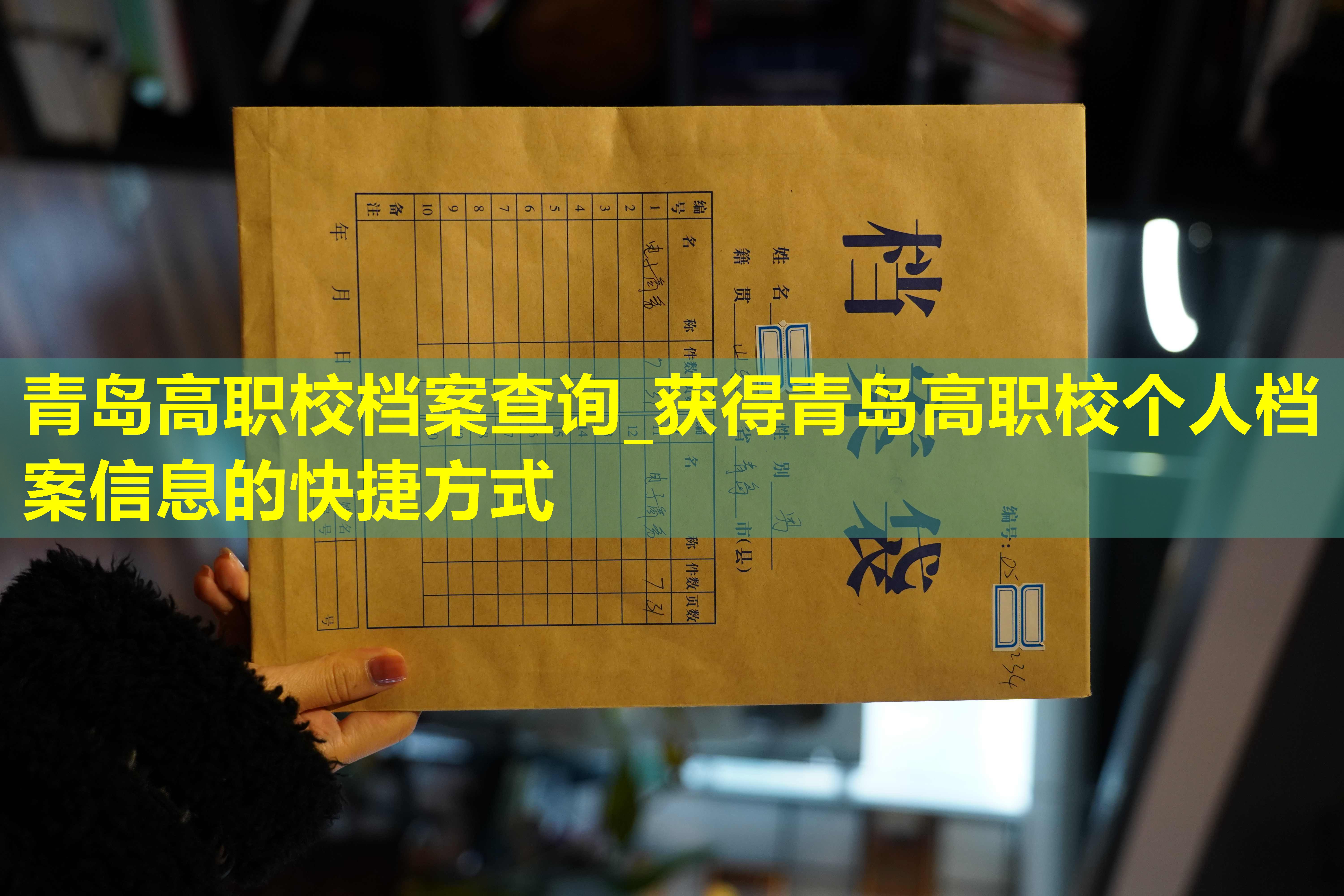 青岛高职校档案查询_获得青岛高职校个人档案信息的快捷方式