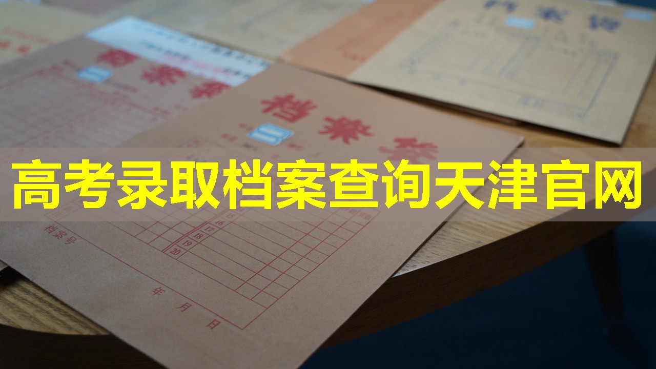 高考录取档案查询天津官网