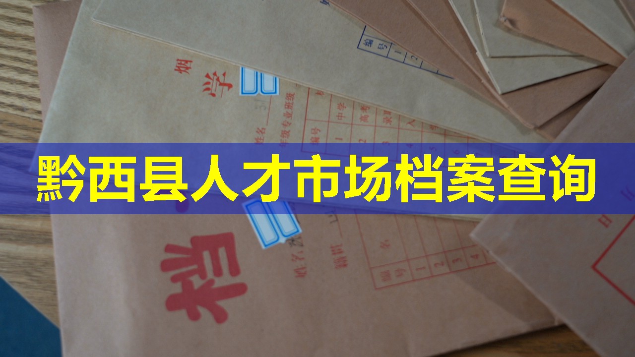 黔西县人才市场档案查询