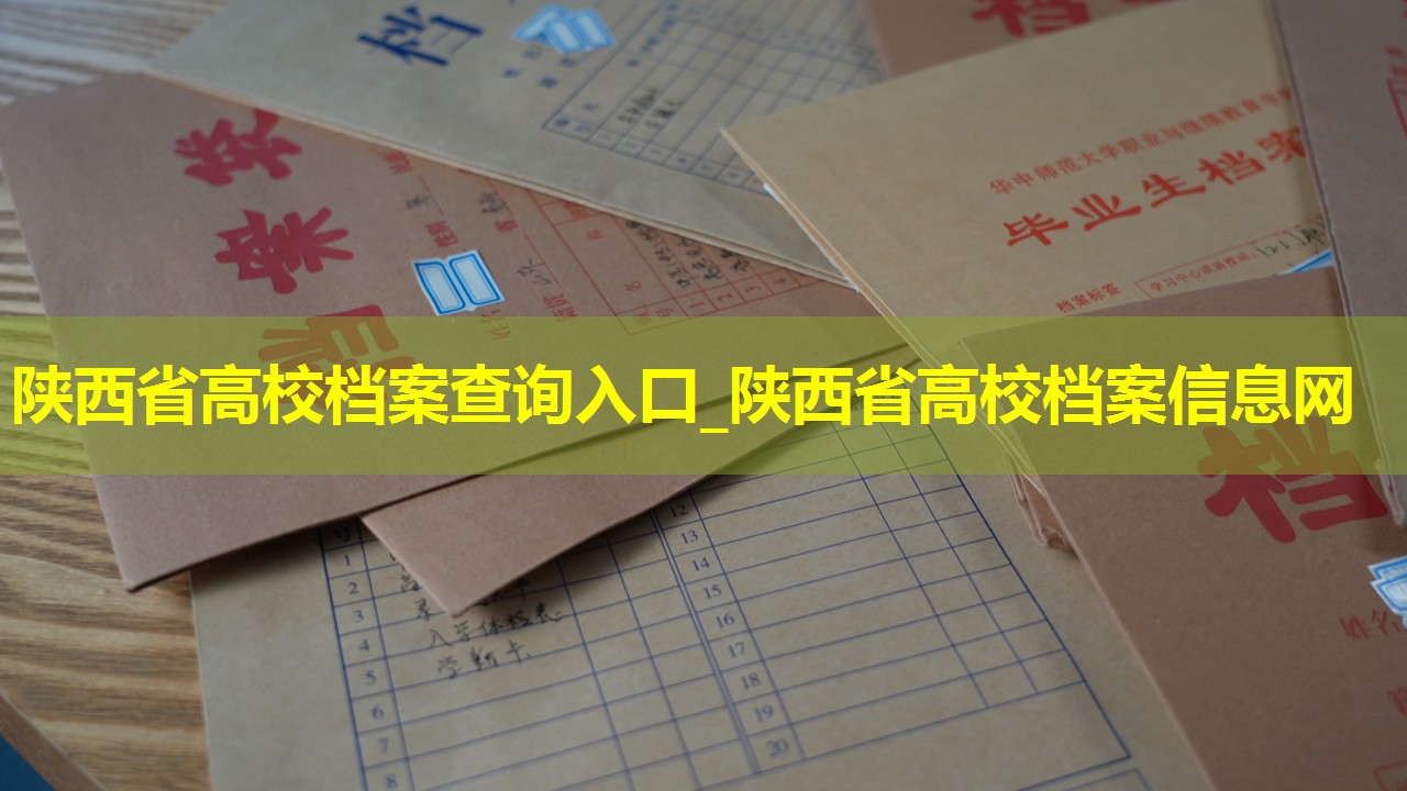 陕西省高校档案查询入口_陕西省高校档案信息网