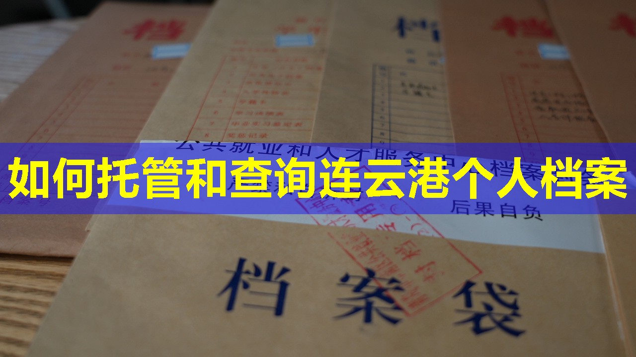 如何托管和查询连云港个人档案