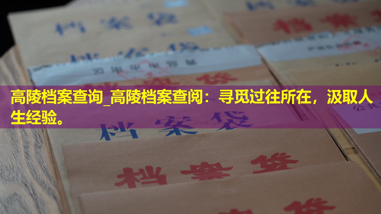 高陵档案查询_高陵档案查阅：寻觅过往所在，汲取人生经验。