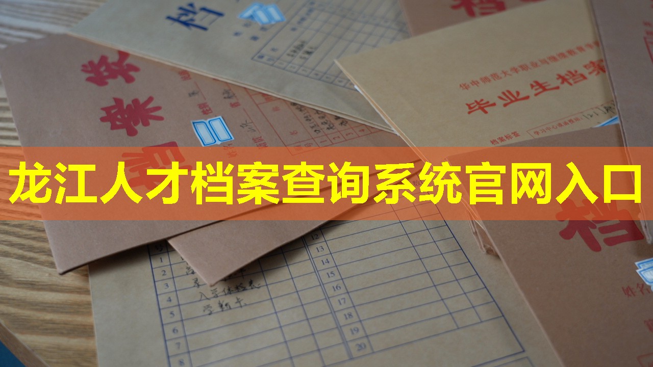 龙江人才档案查询系统官网入口