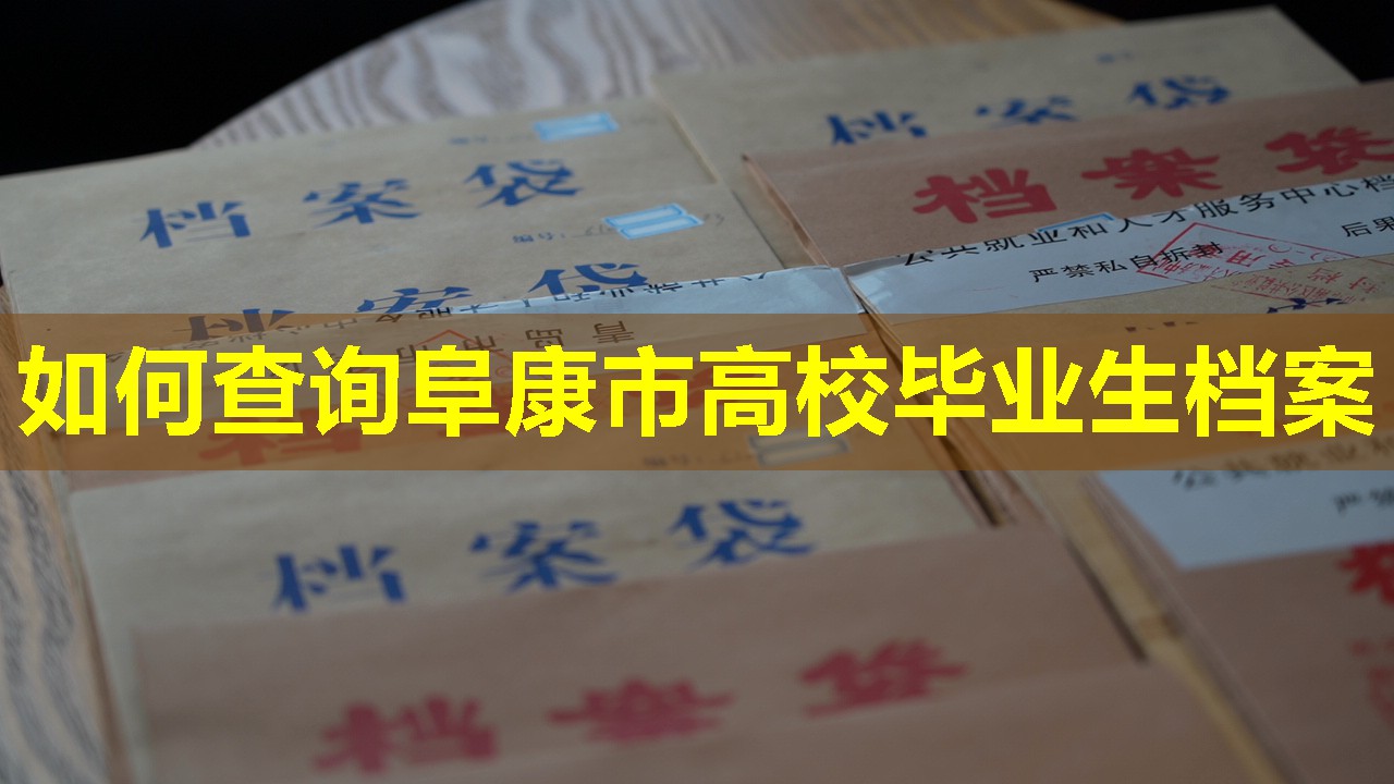 如何查询阜康市高校毕业生档案