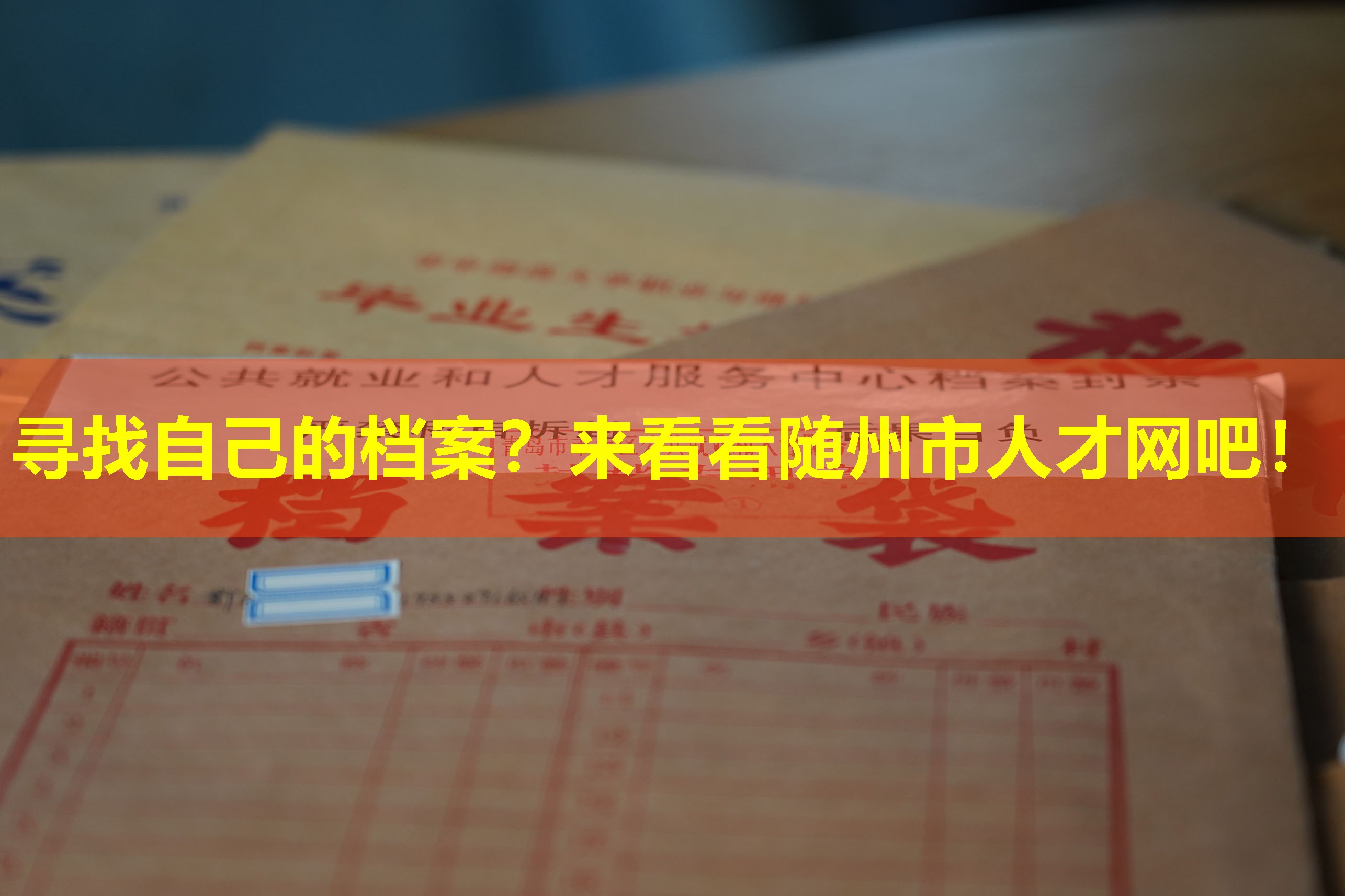 寻找自己的档案？来看看随州市人才网吧！