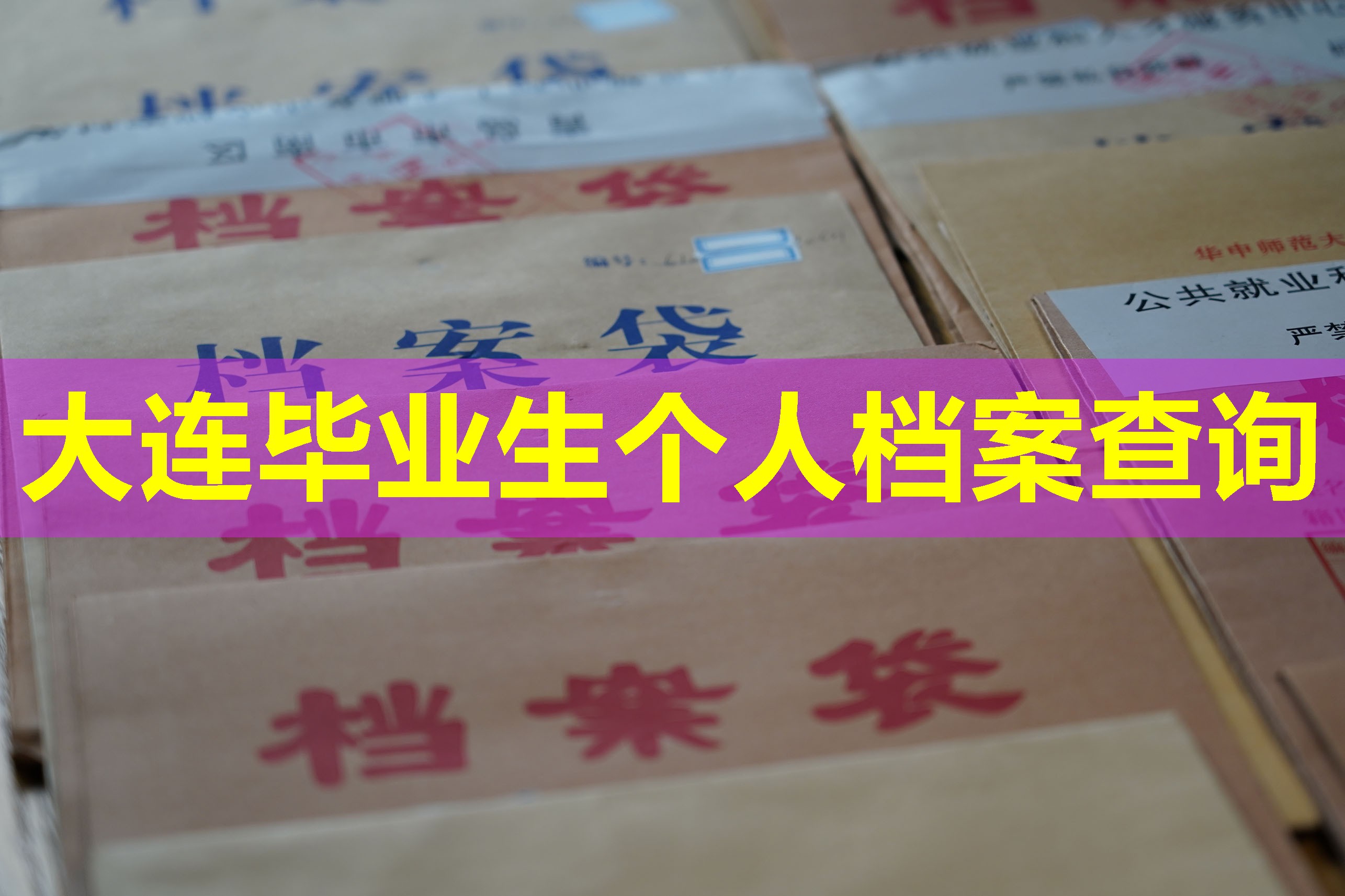 大连毕业生个人档案查询