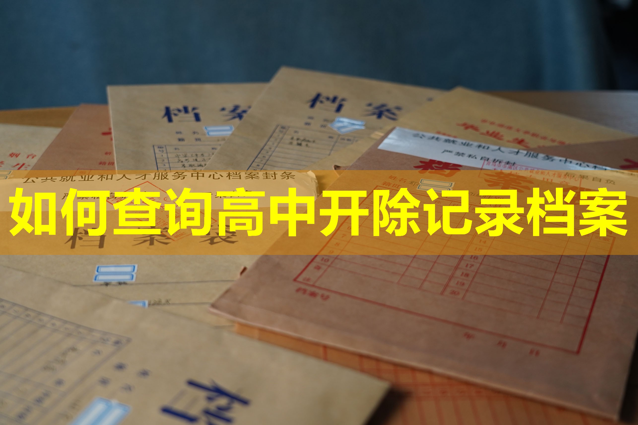 如何查询高中开除记录档案