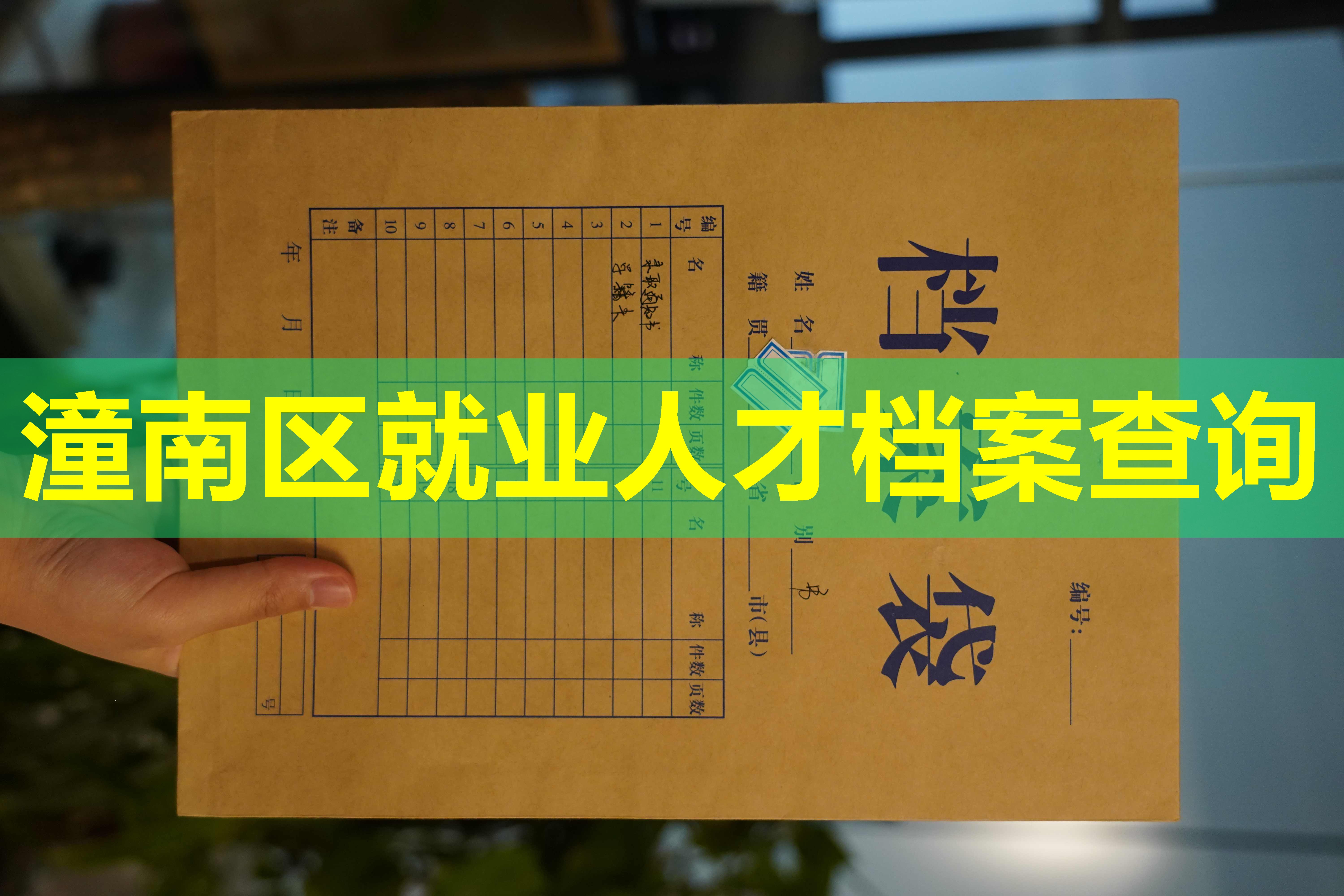 潼南区就业人才档案查询