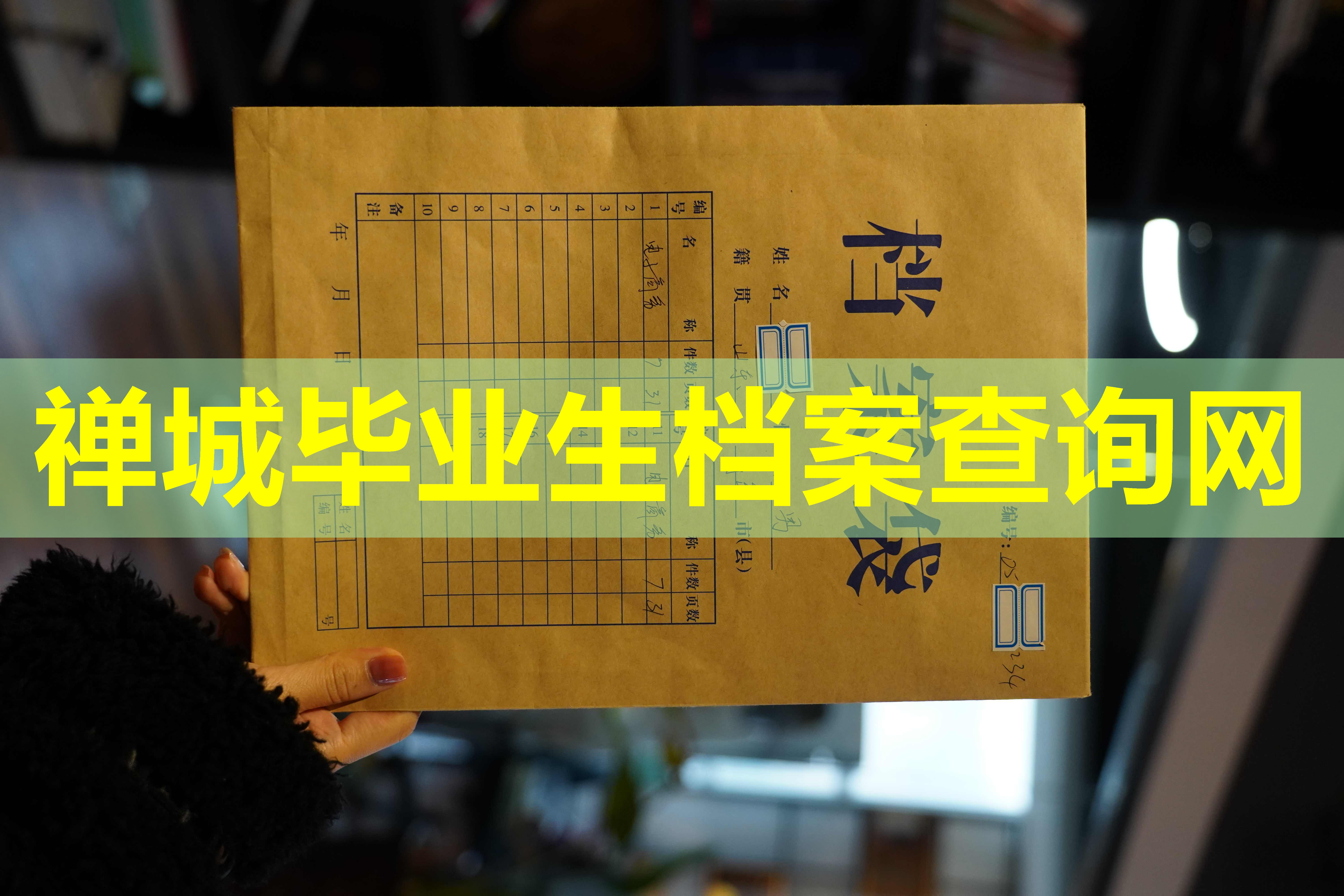 禅城毕业生档案查询网