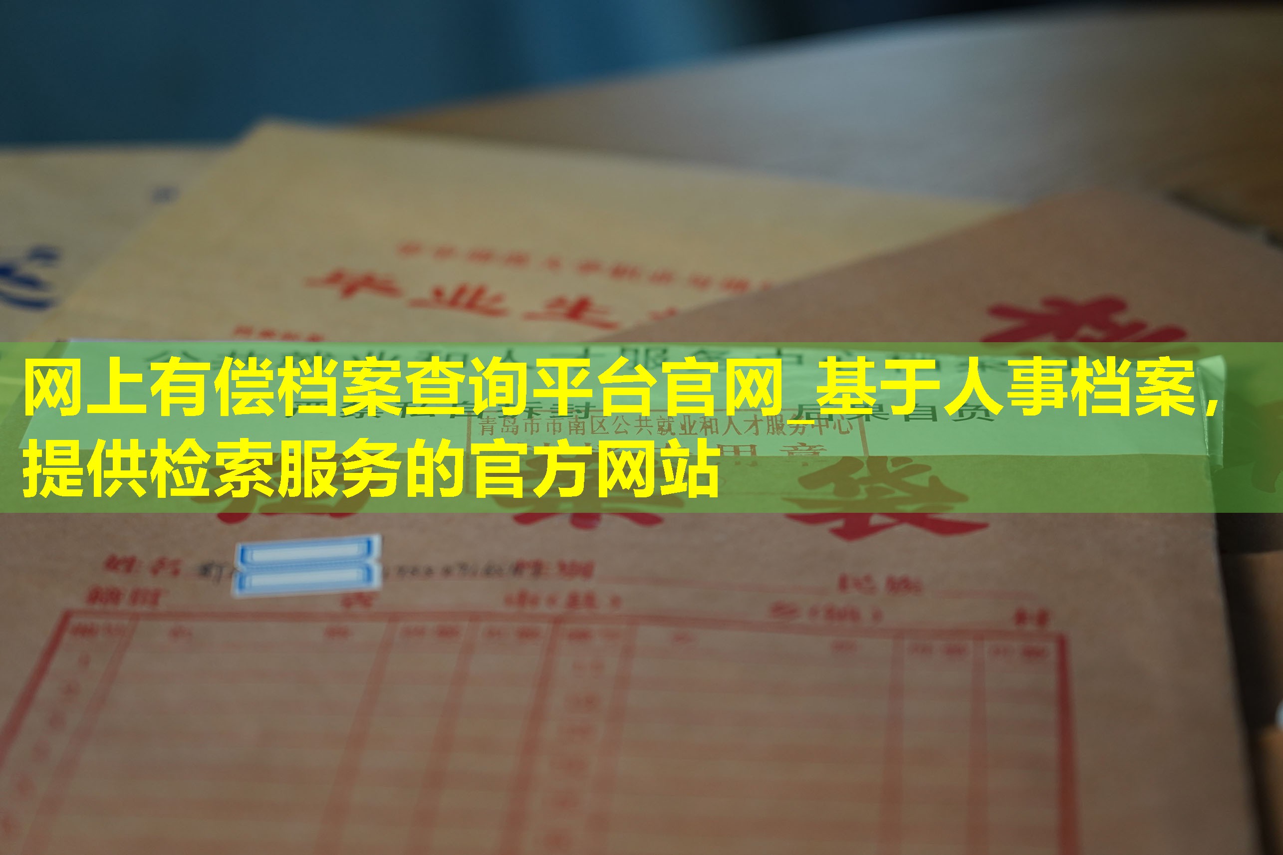 网上有偿档案查询平台官网_基于人事档案，提供检索服务的官方网站