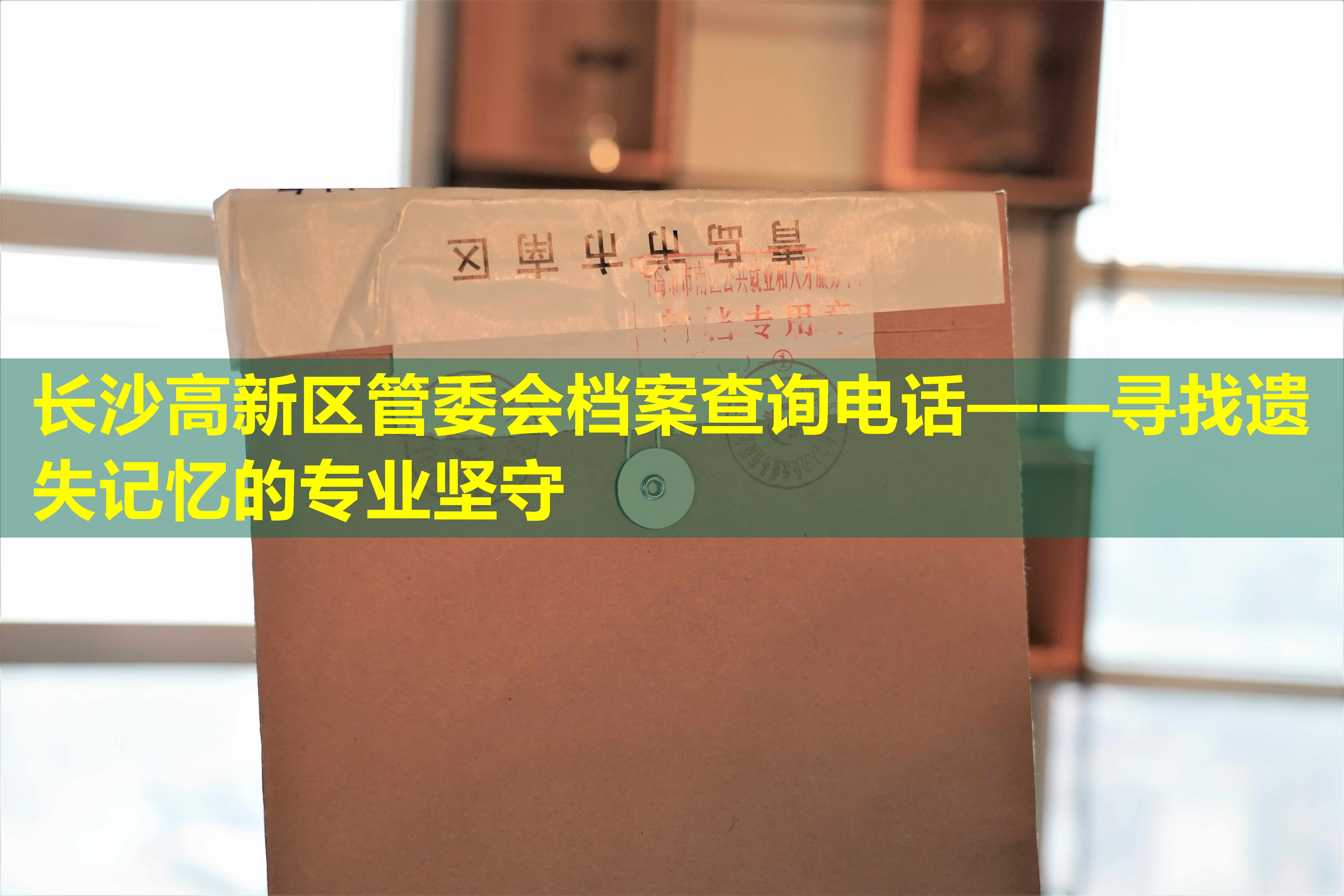 长沙高新区管委会档案查询电话——寻找遗失记忆的专业坚守