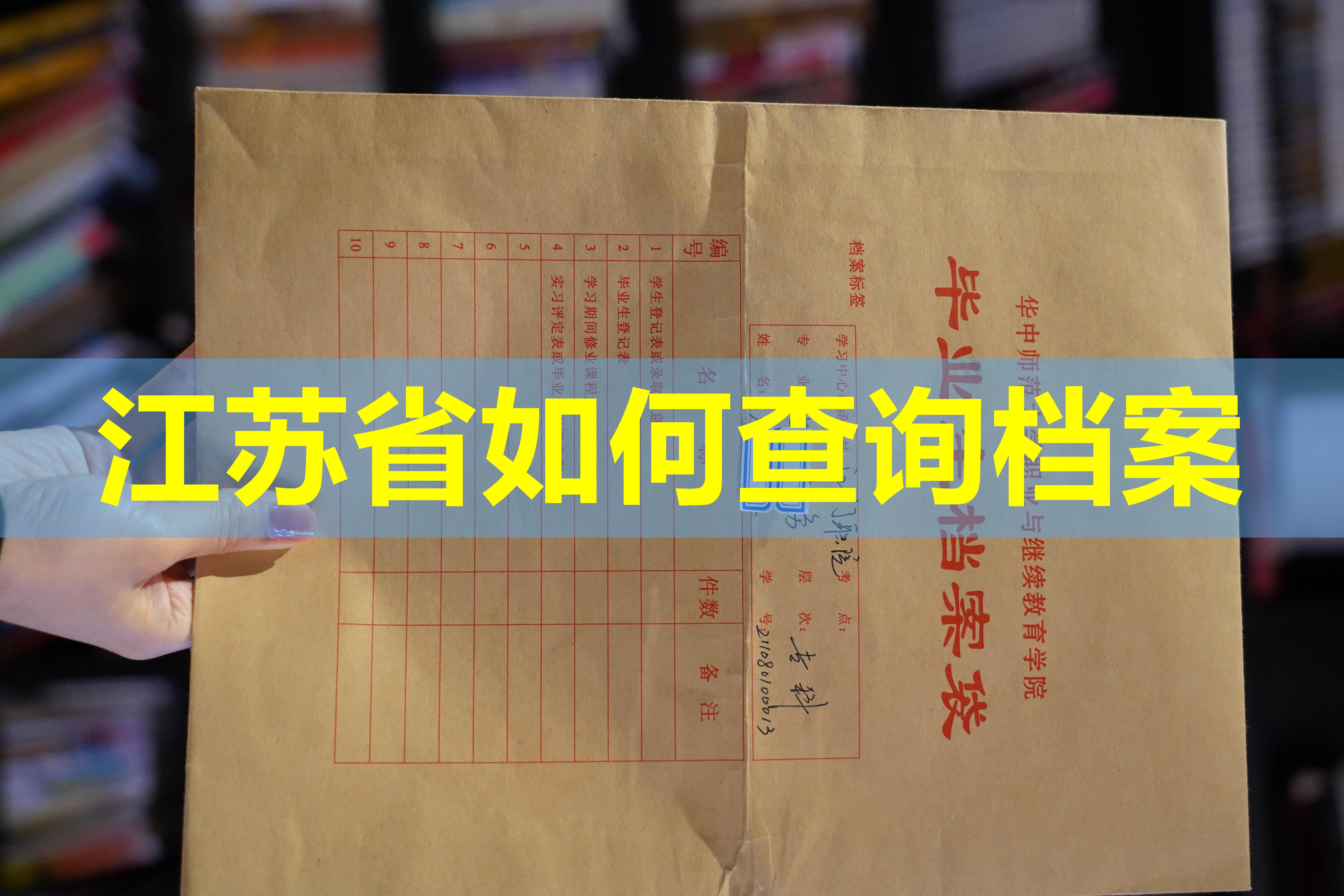 江苏省如何查询档案