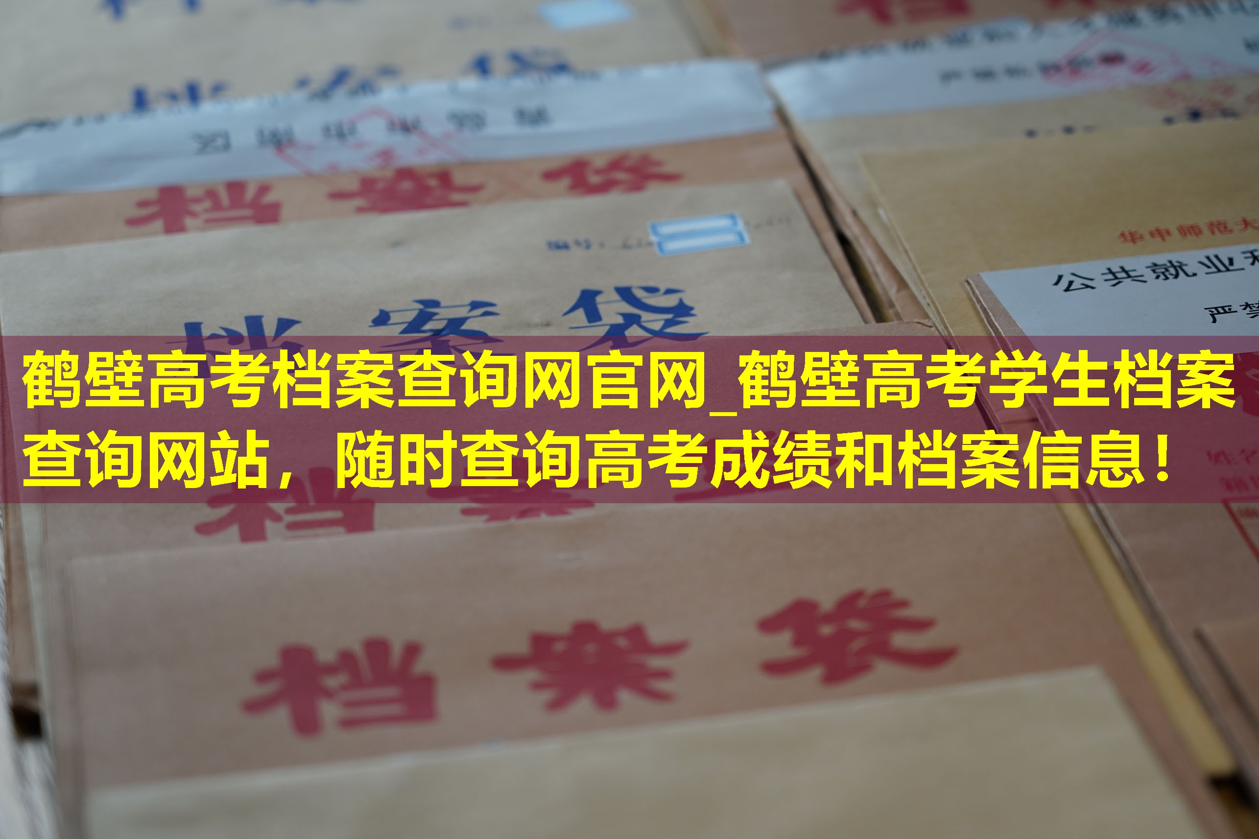 鹤壁高考档案查询网官网_鹤壁高考学生档案查询网站，随时查询高考成绩和档案信息！