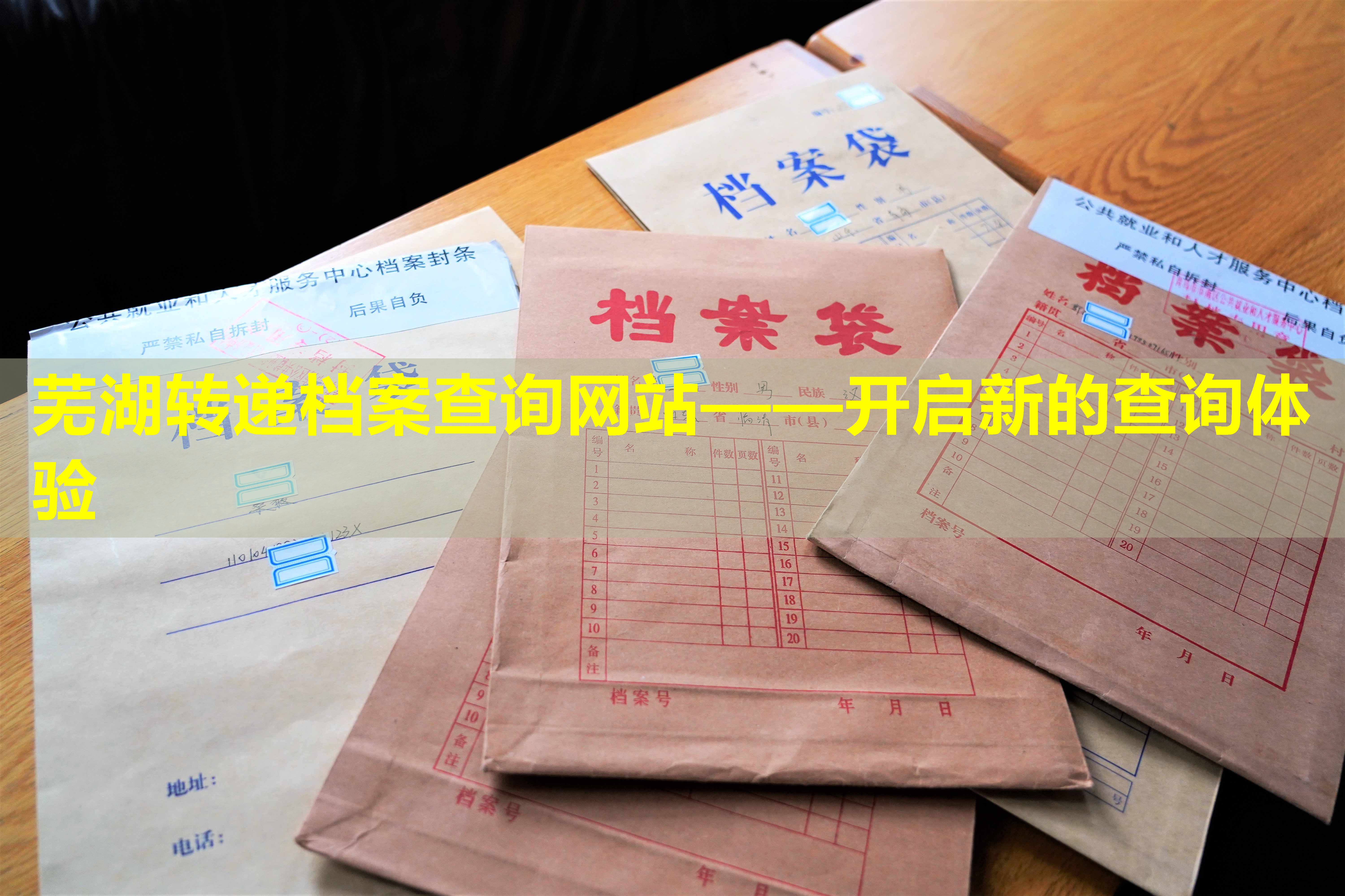 芜湖转递档案查询网站——开启新的查询体验