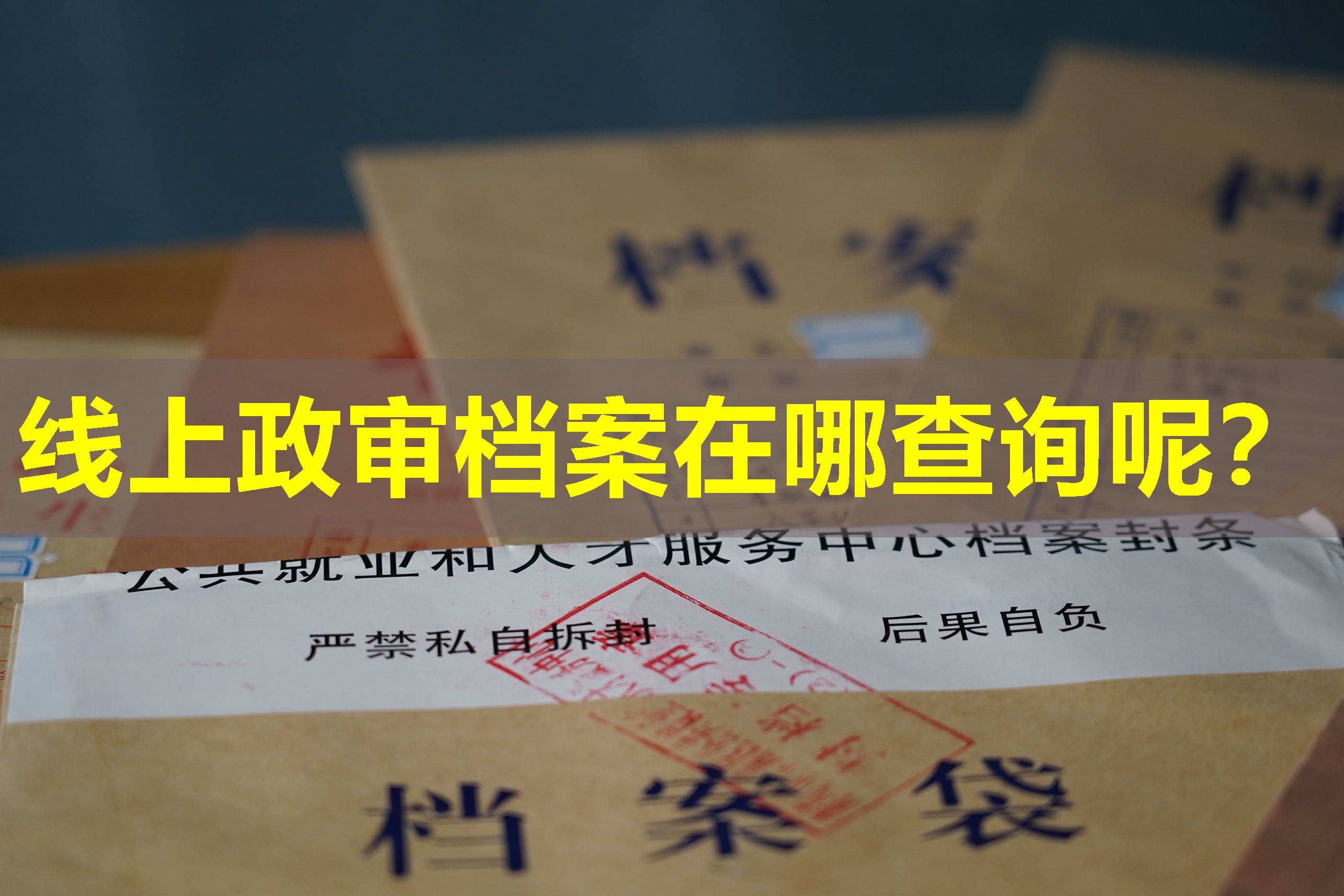 线上政审档案在哪查询呢？