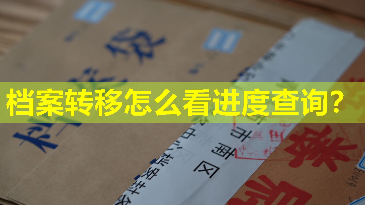档案转移怎么看进度查询？