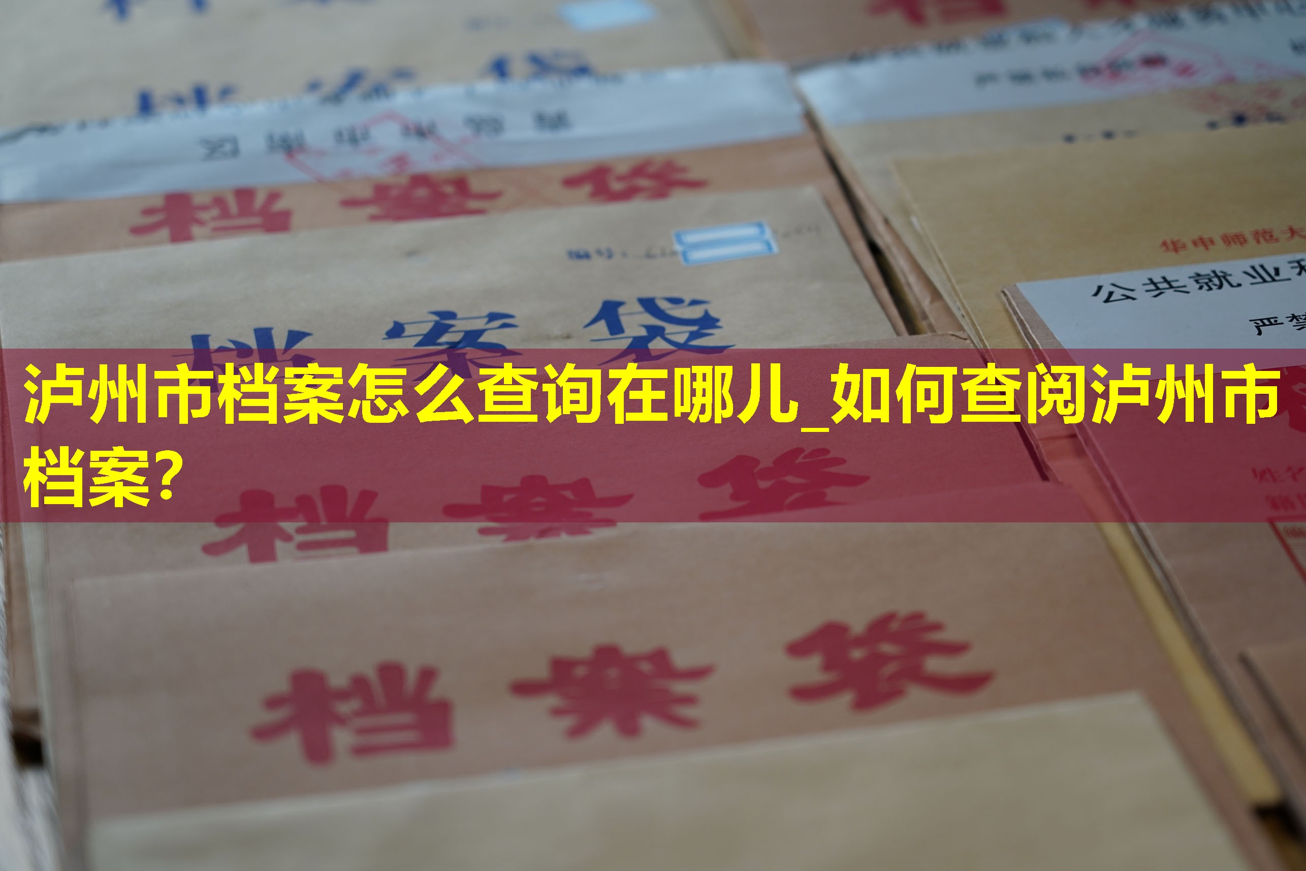 泸州市档案怎么查询在哪儿_如何查阅泸州市档案？