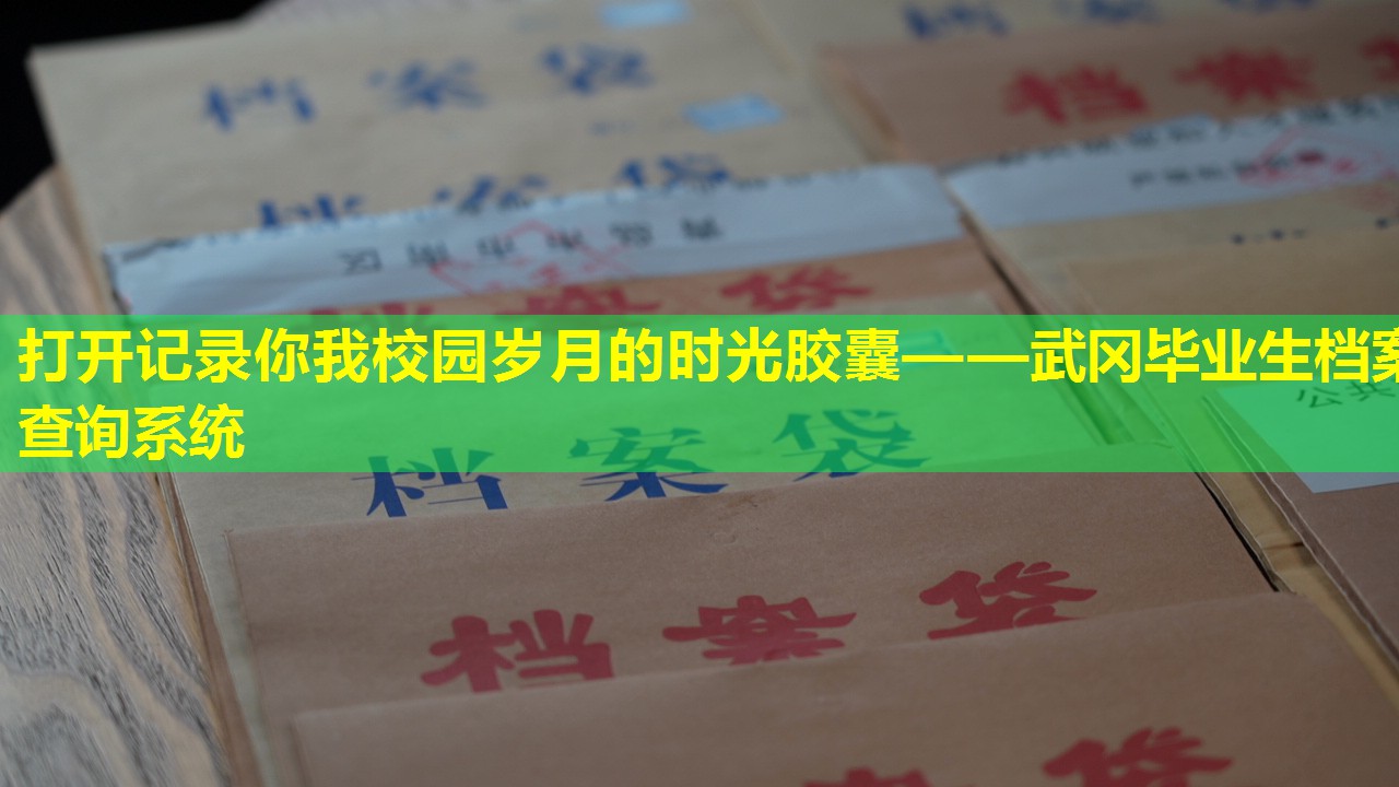打开记录你我校园岁月的时光胶囊——武冈毕业生档案查询系统