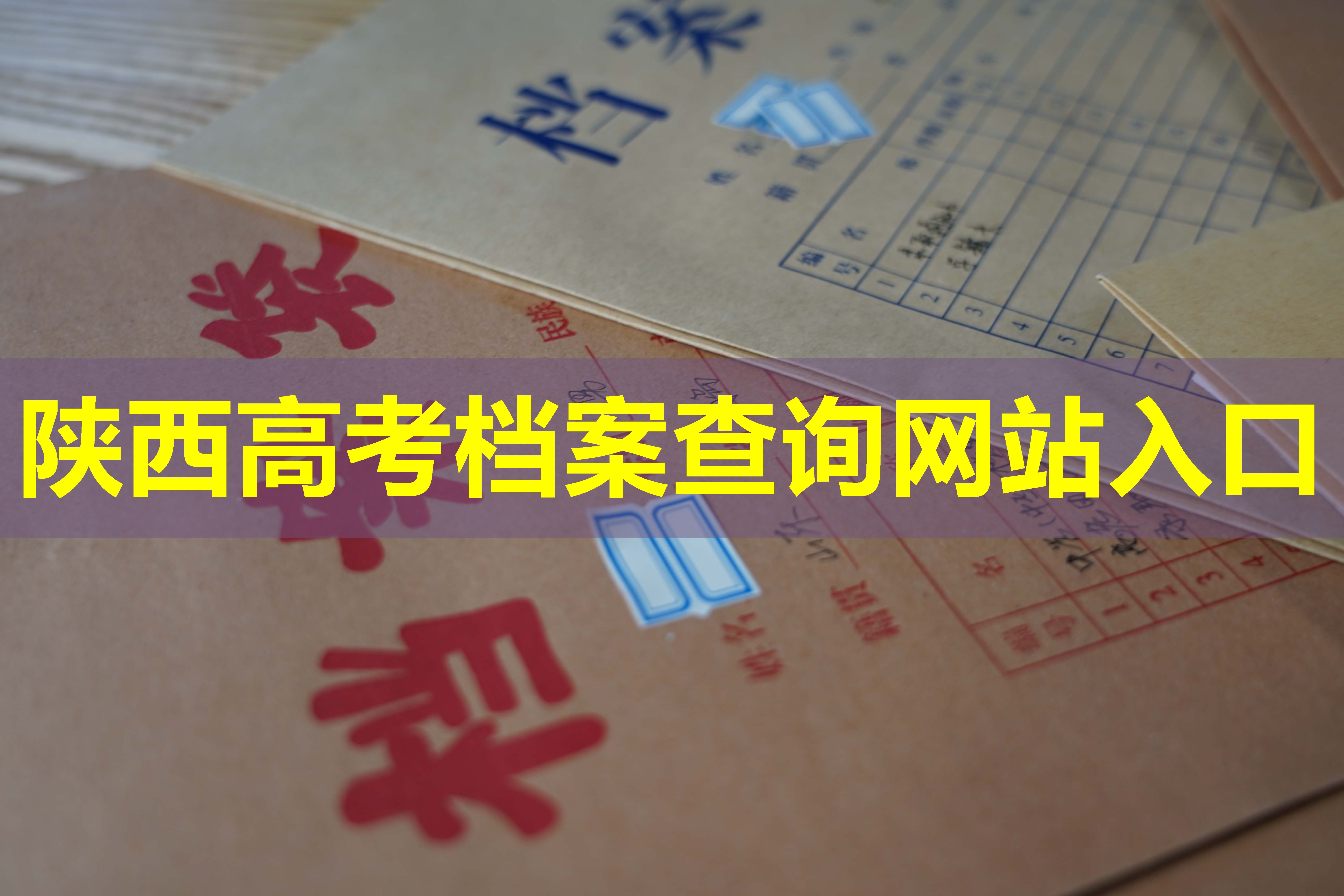 陕西高考档案查询网站入口