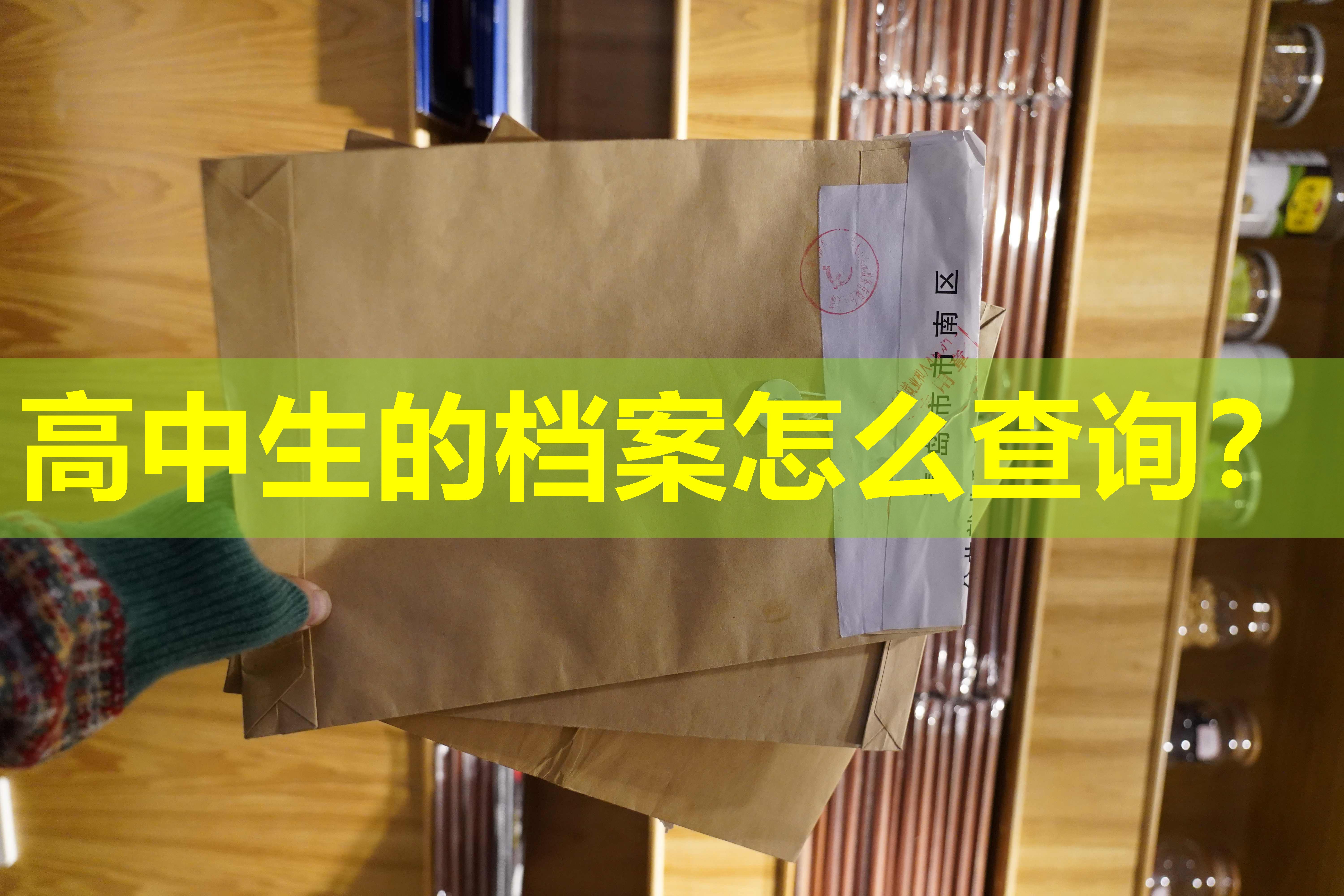 高中生的档案怎么查询？