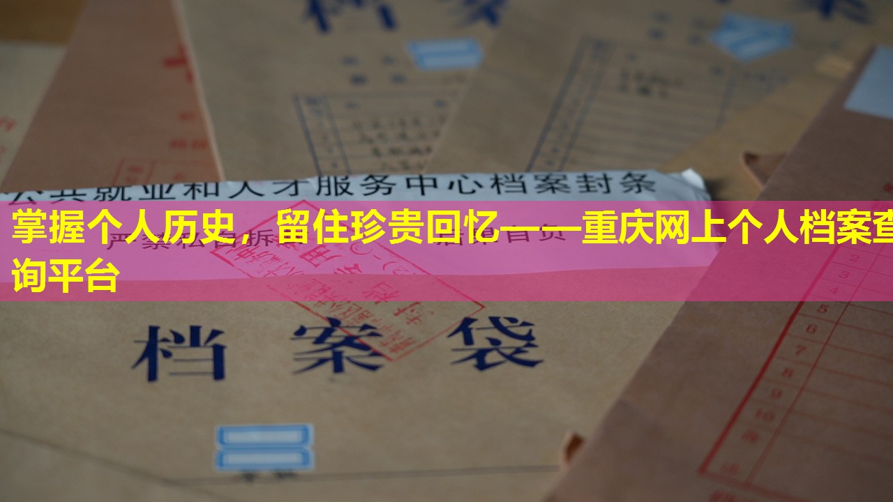 掌握个人历史，留住珍贵回忆——重庆网上个人档案查询平台