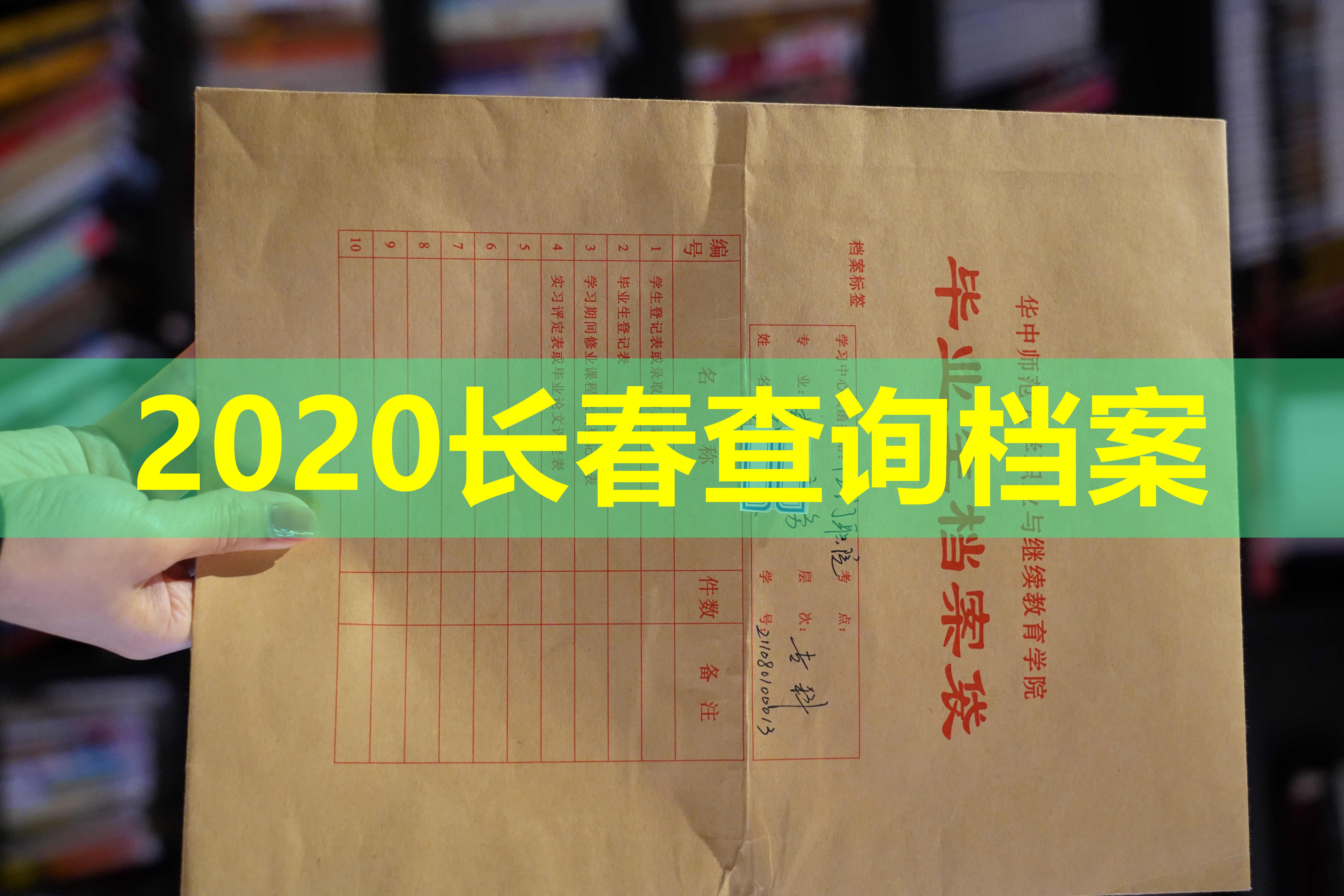 2020长春查询档案
