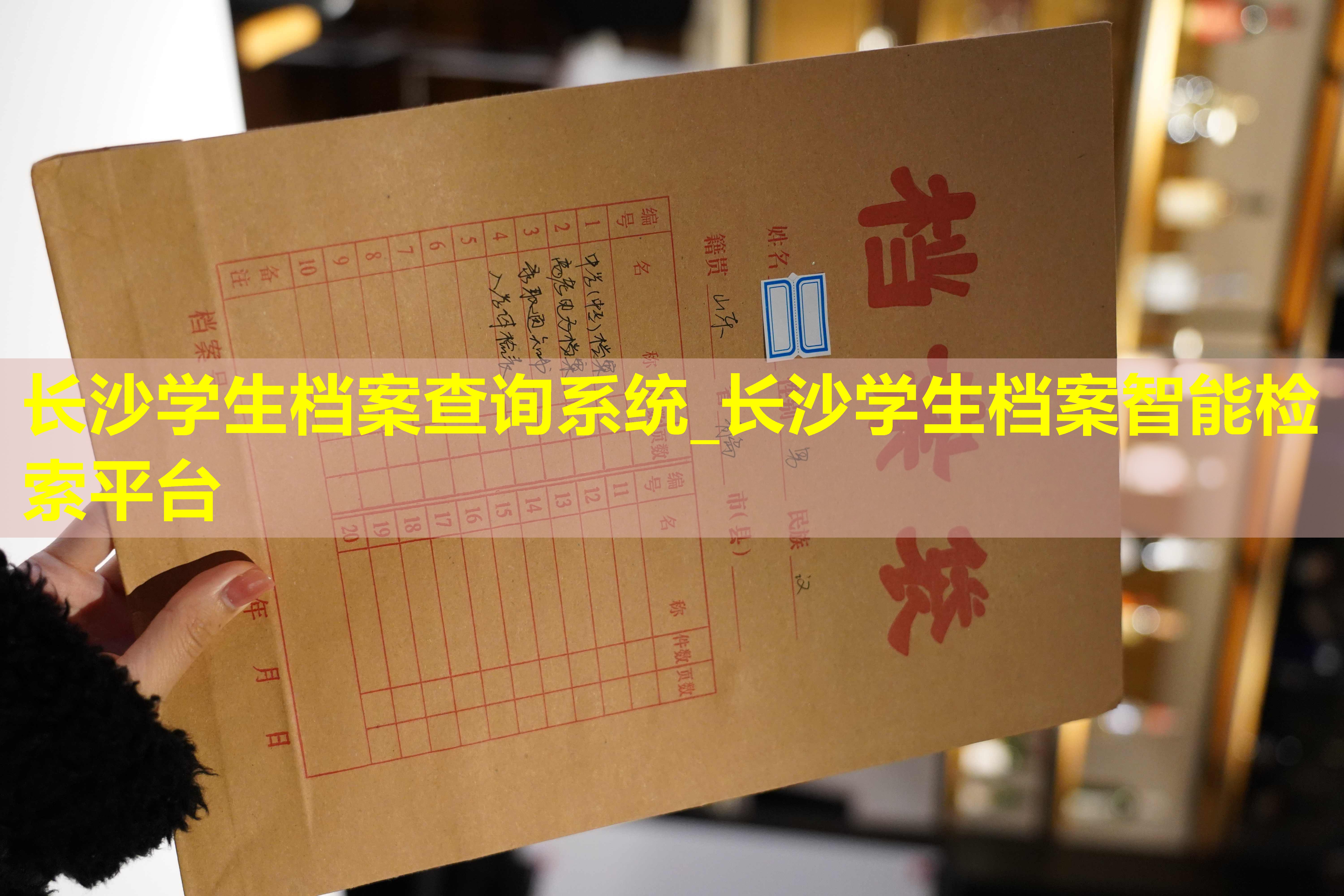 长沙学生档案查询系统_长沙学生档案智能检索平台