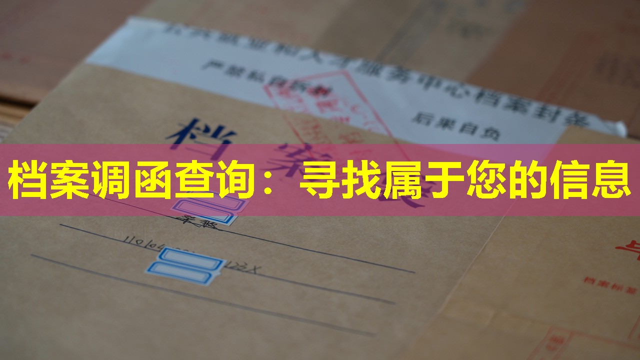 档案调函查询：寻找属于您的信息