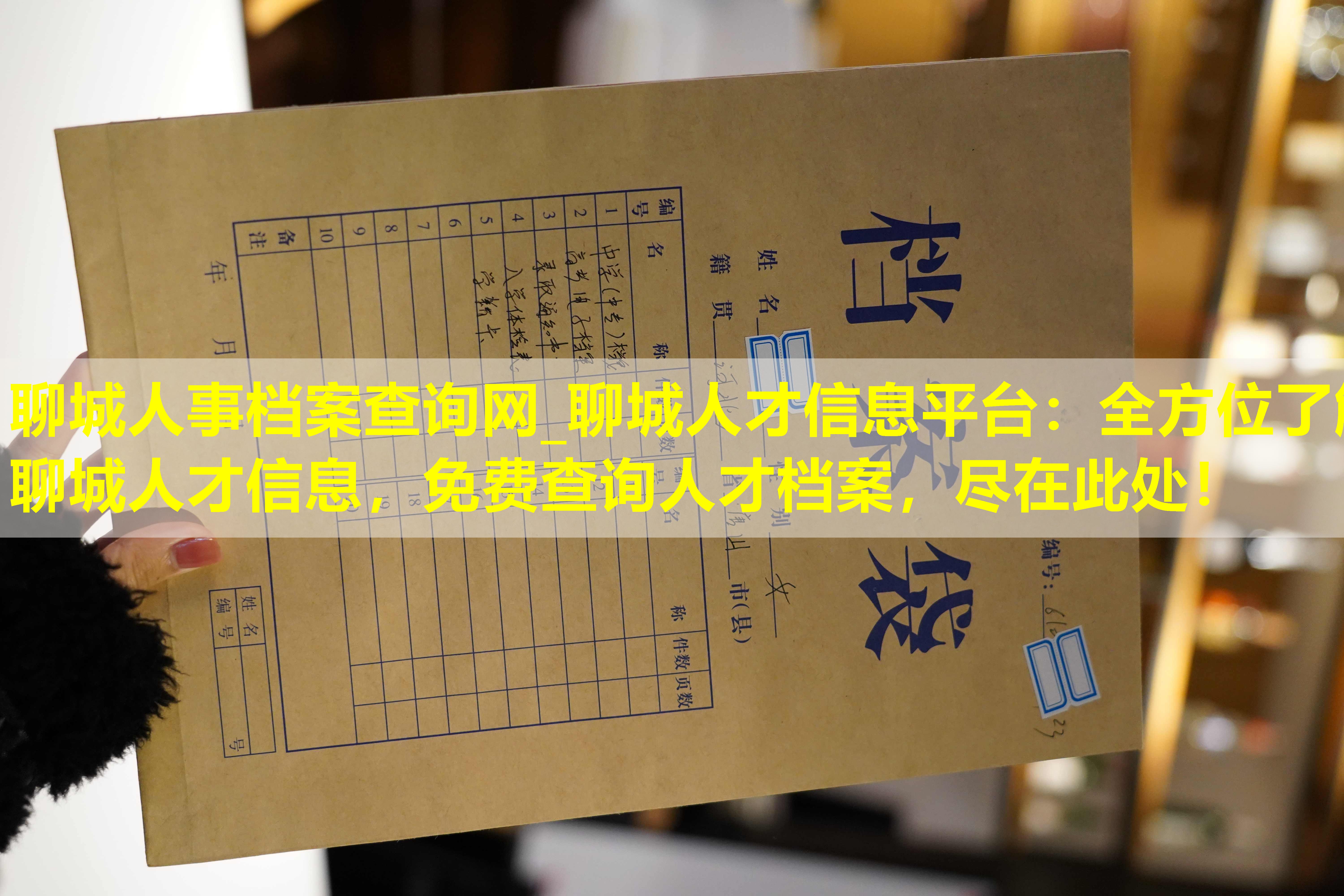聊城人事档案查询网_聊城人才信息平台：全方位了解聊城人才信息，免费查询人才档案，尽在此处！