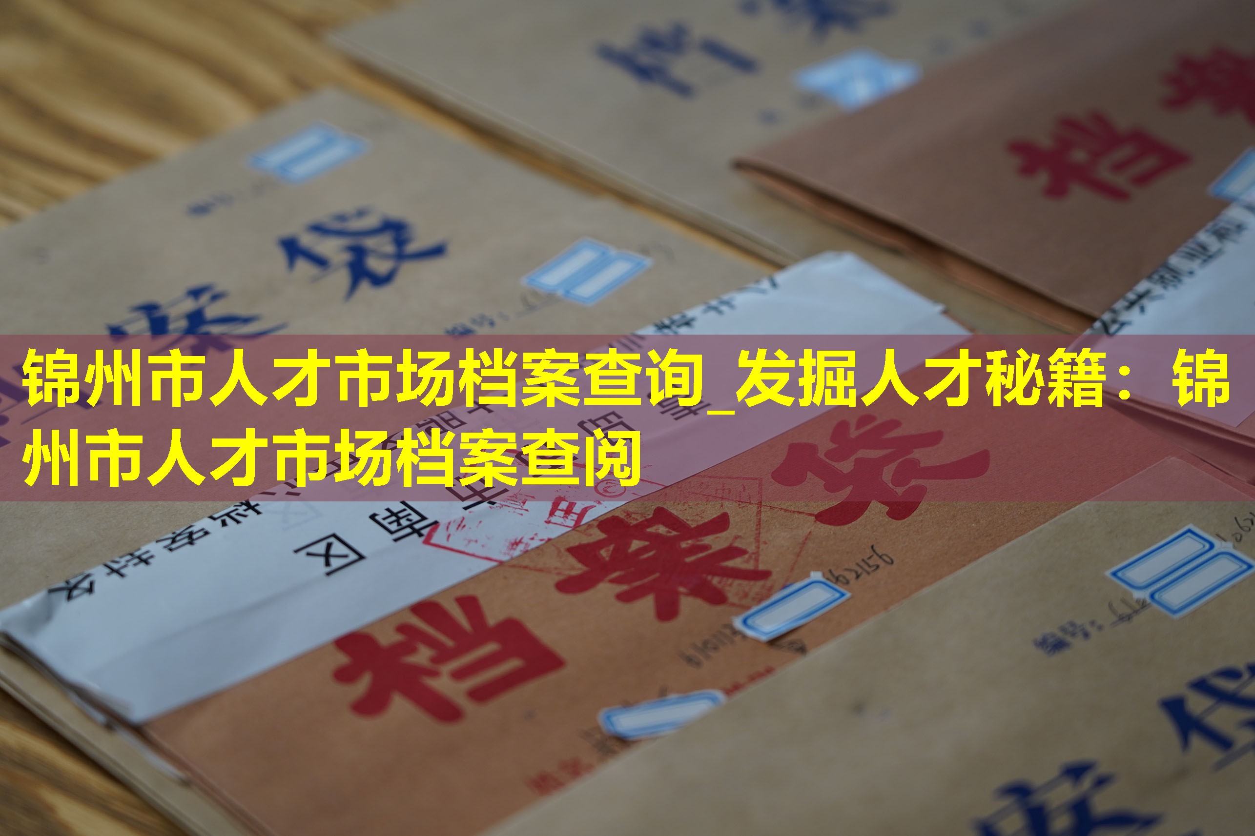 锦州市人才市场档案查询_发掘人才秘籍：锦州市人才市场档案查阅