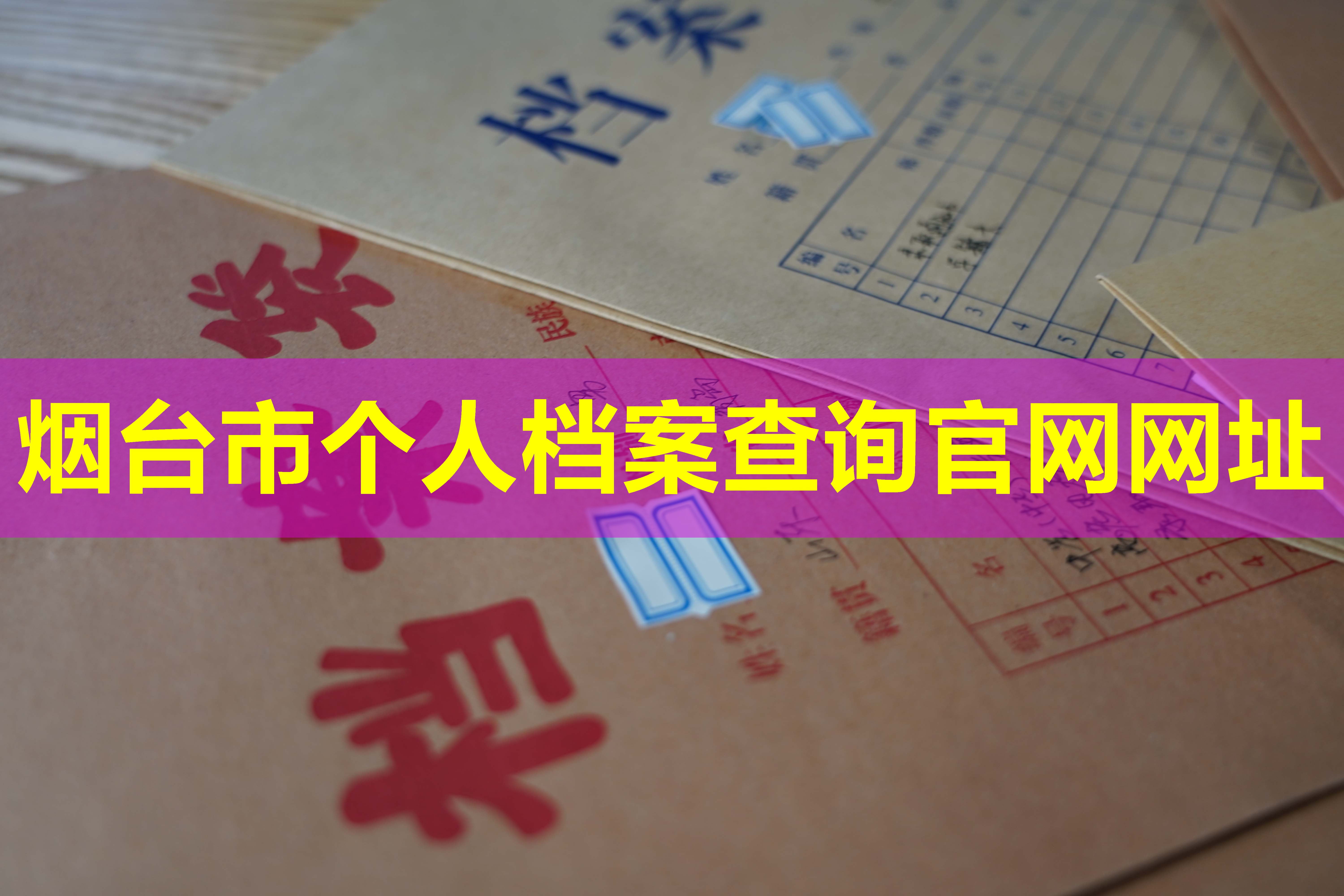 烟台市个人档案查询官网网址