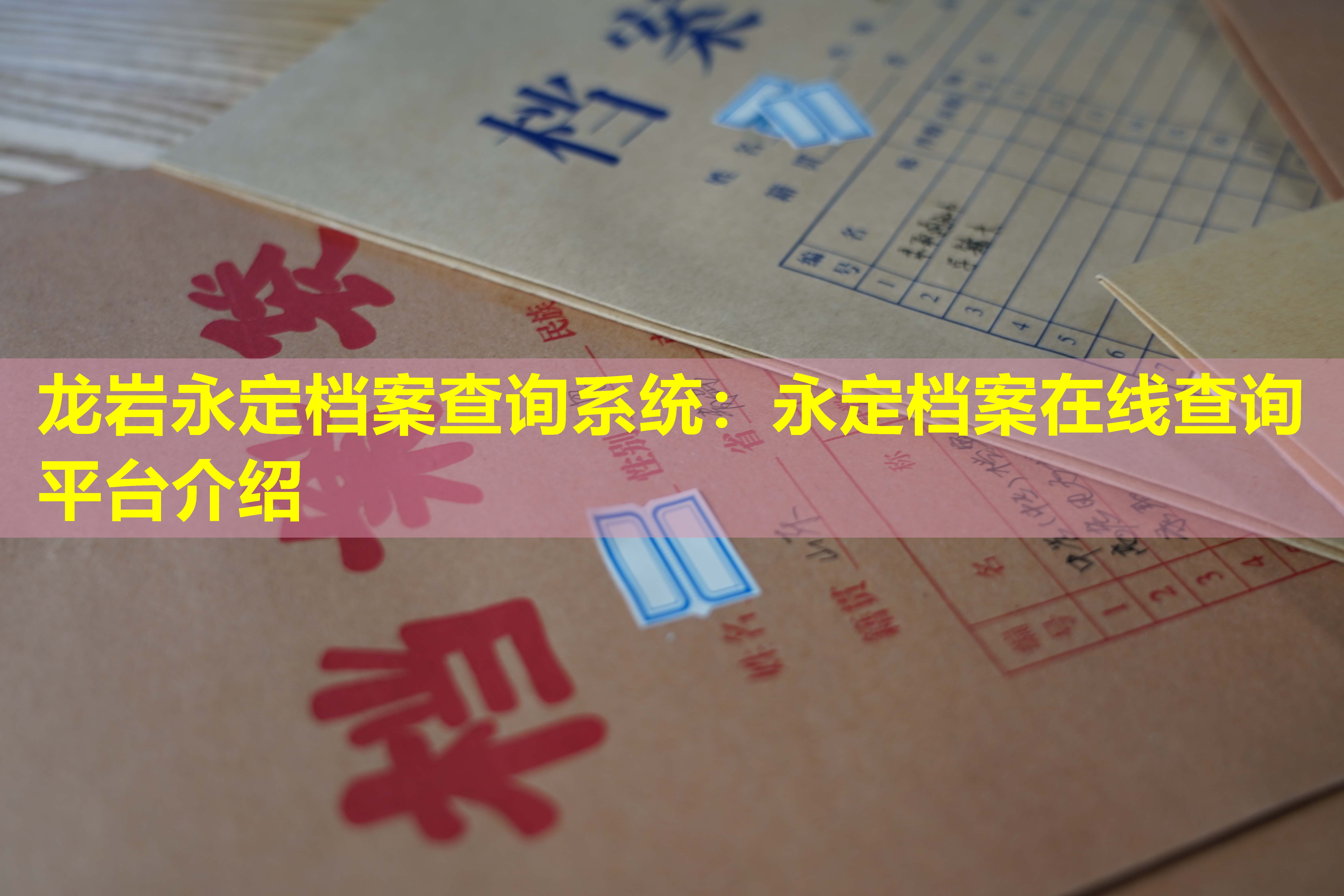 龙岩永定档案查询系统：永定档案在线查询平台介绍
