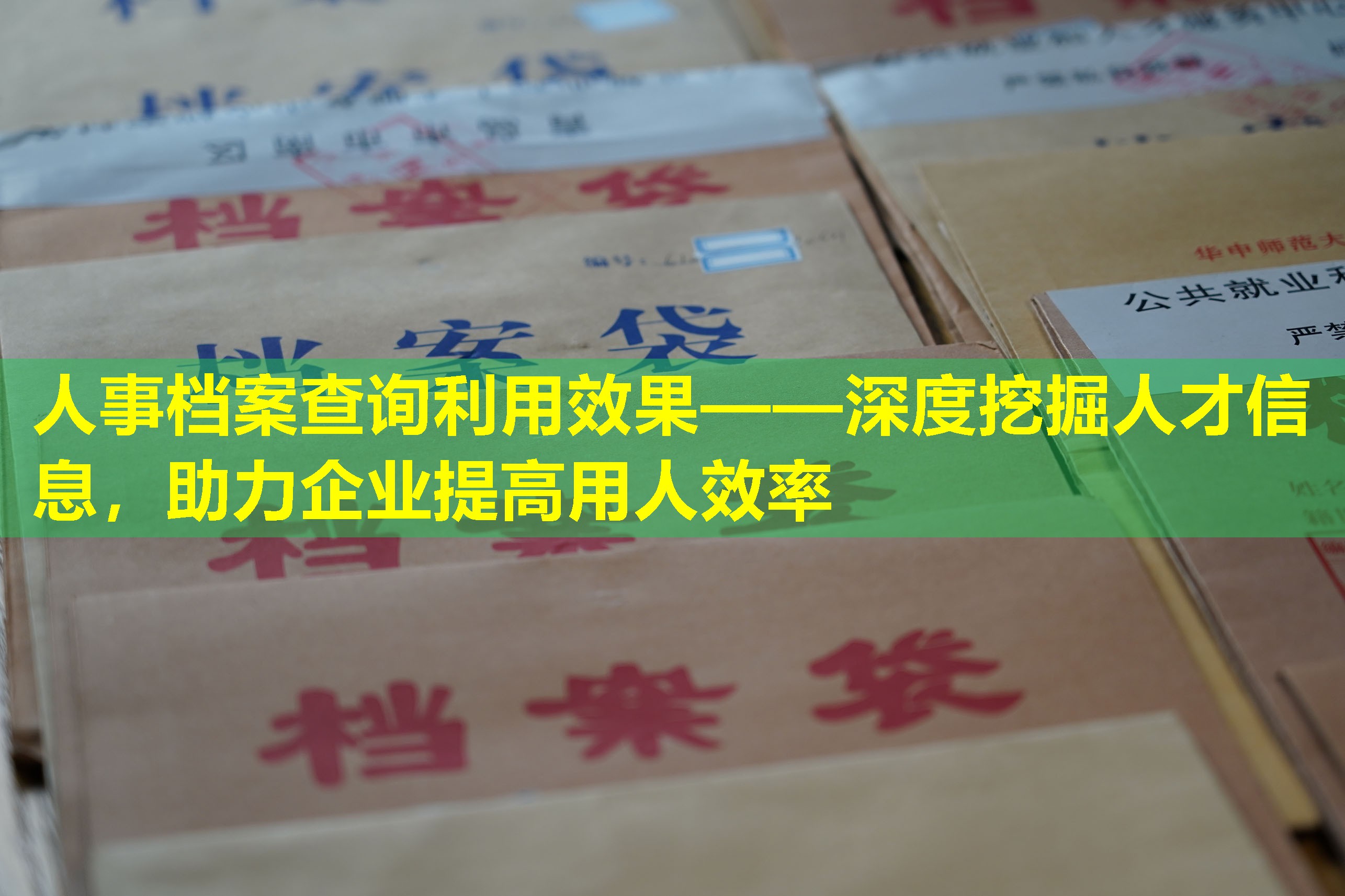 人事档案查询利用效果——深度挖掘人才信息，助力企业提高用人效率