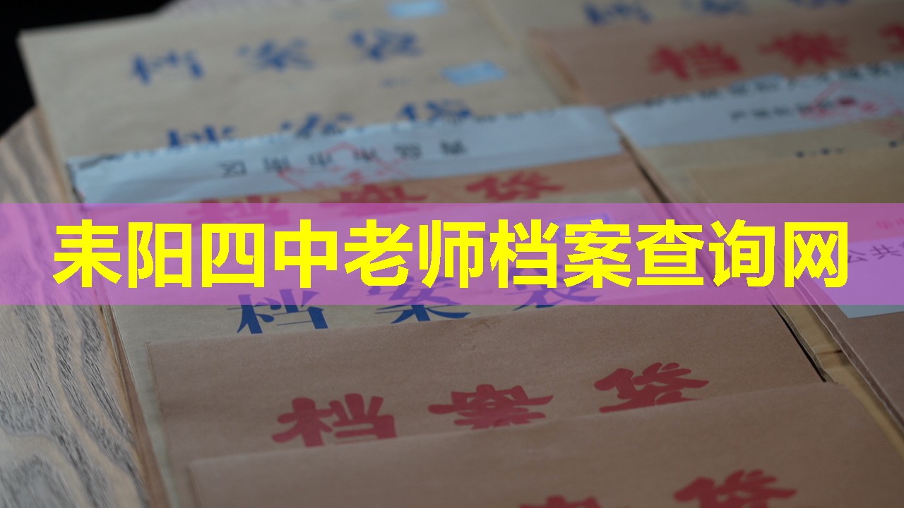 耒阳四中老师档案查询网